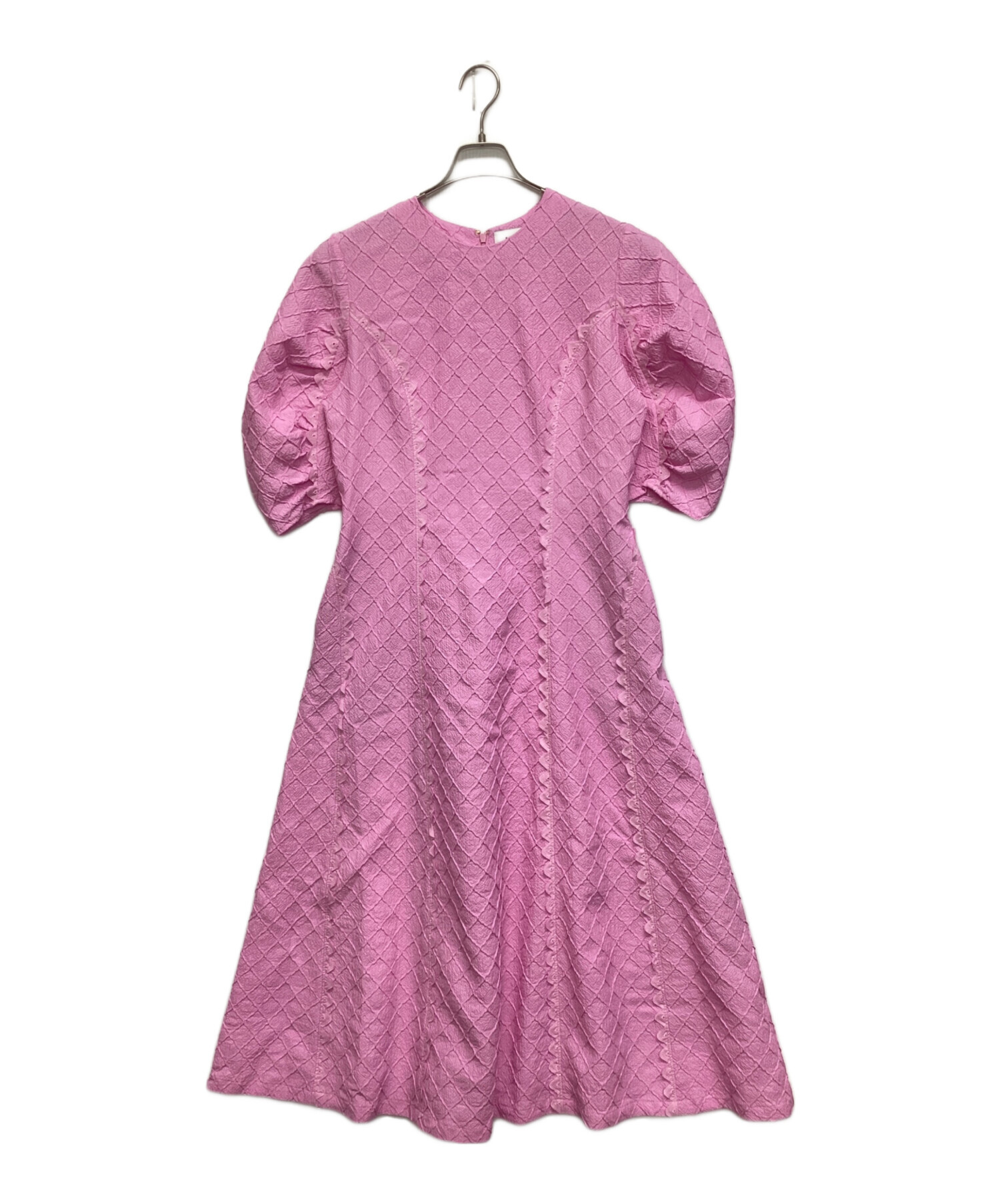 中古・古着通販】MUVEIL (ミュベール) トライアングルレースワンピース