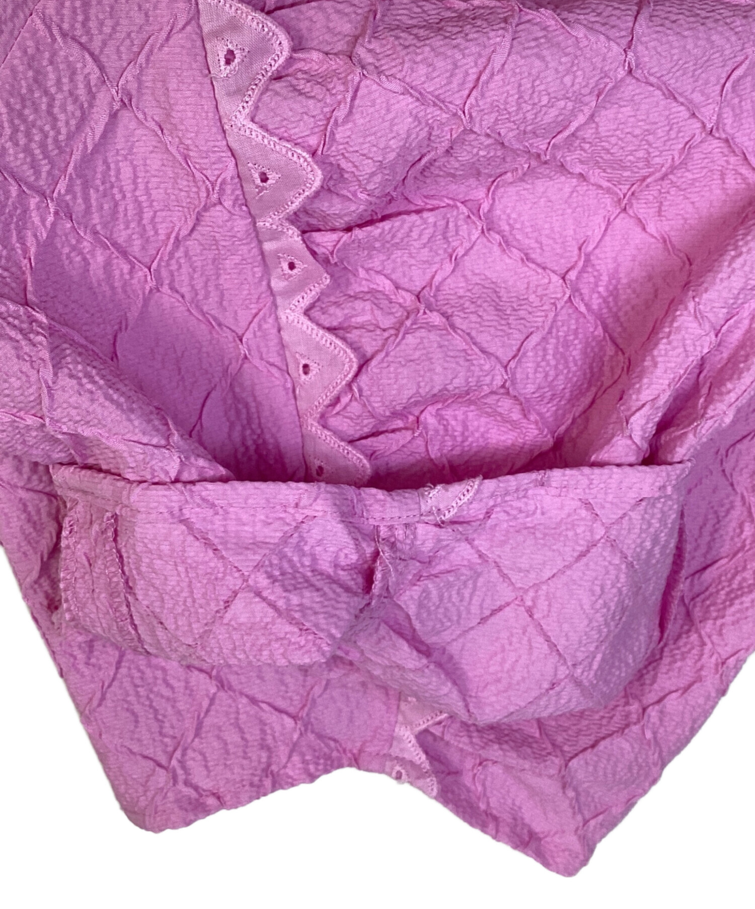 中古・古着通販】MUVEIL (ミュベール) トライアングルレースワンピース