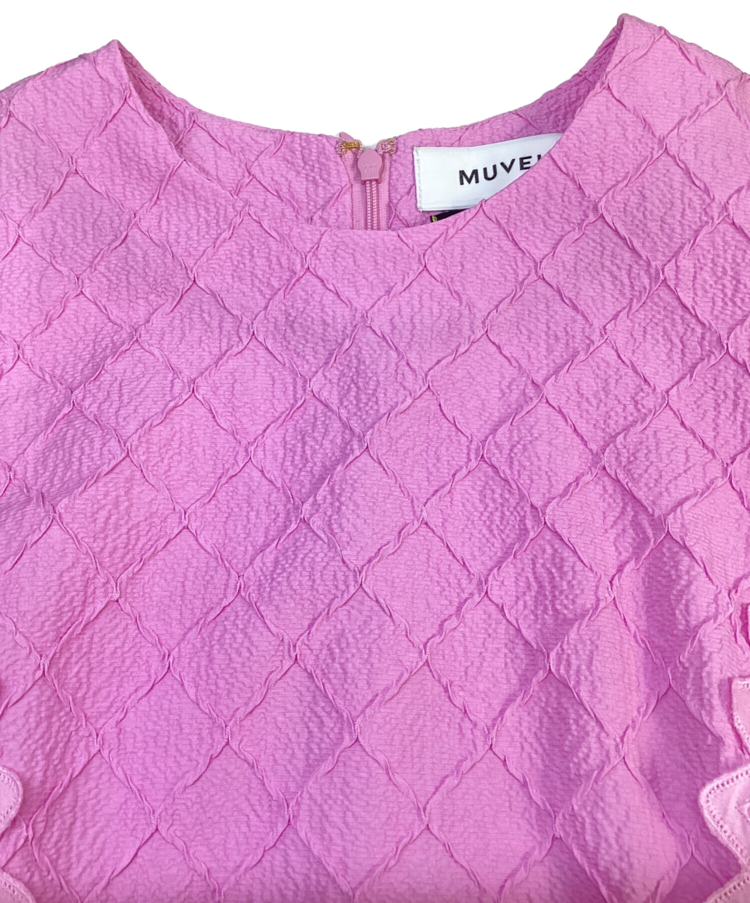 中古・古着通販】MUVEIL (ミュベール) トライアングルレースワンピース