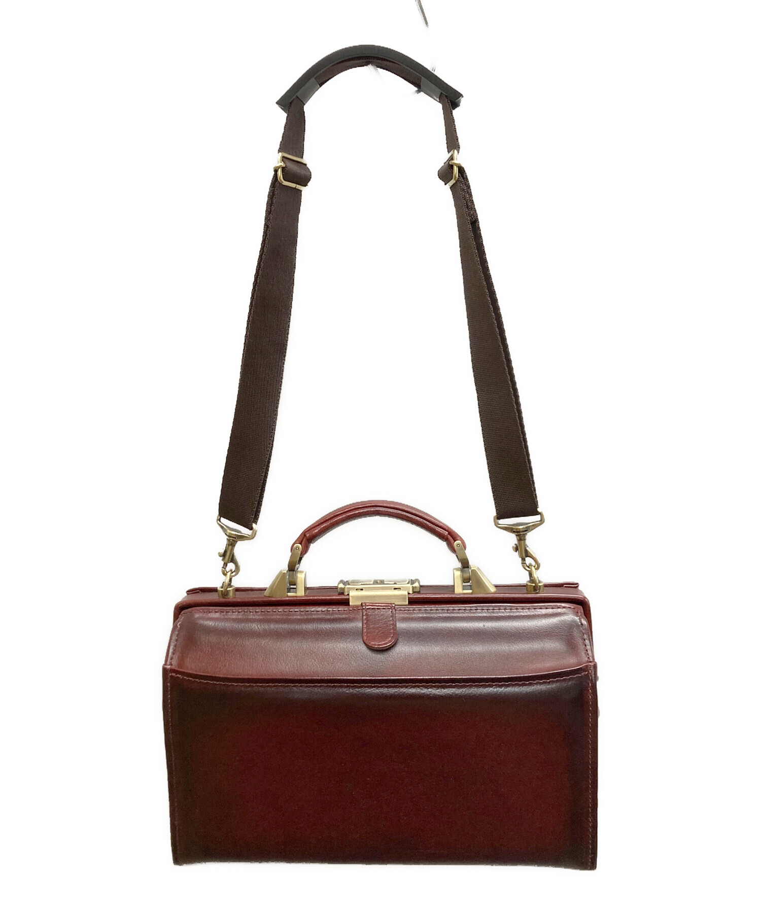 中古・古着通販】ATELIER CODEL (アトリエコデル) ダレスバッグ ワイン