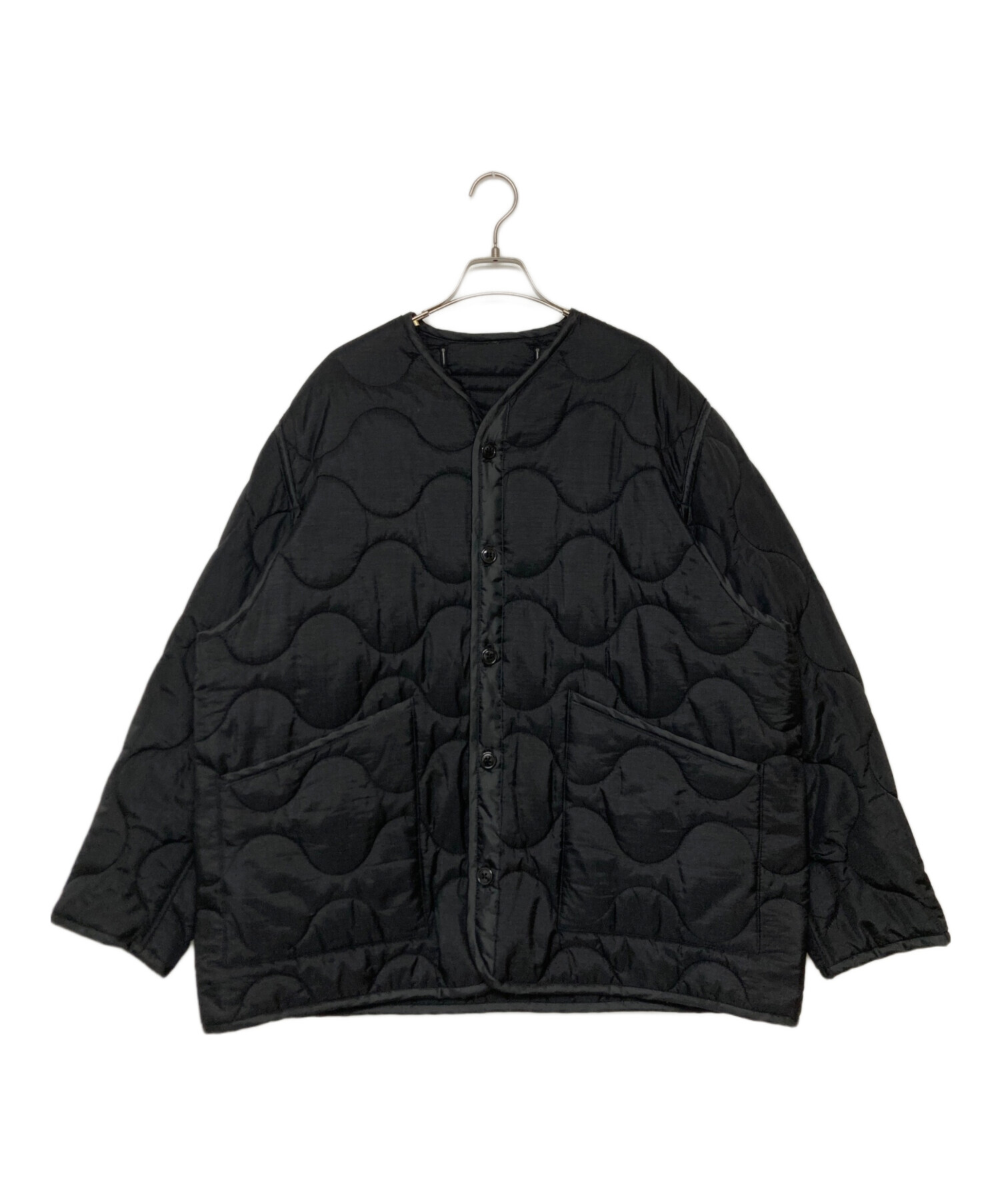 HYKE ハイク QUILTED LINER COAT 黒 size:2 中古・古着通販】HYKE (ハイク) QUILTED LINER JACKET ブラック サイズ