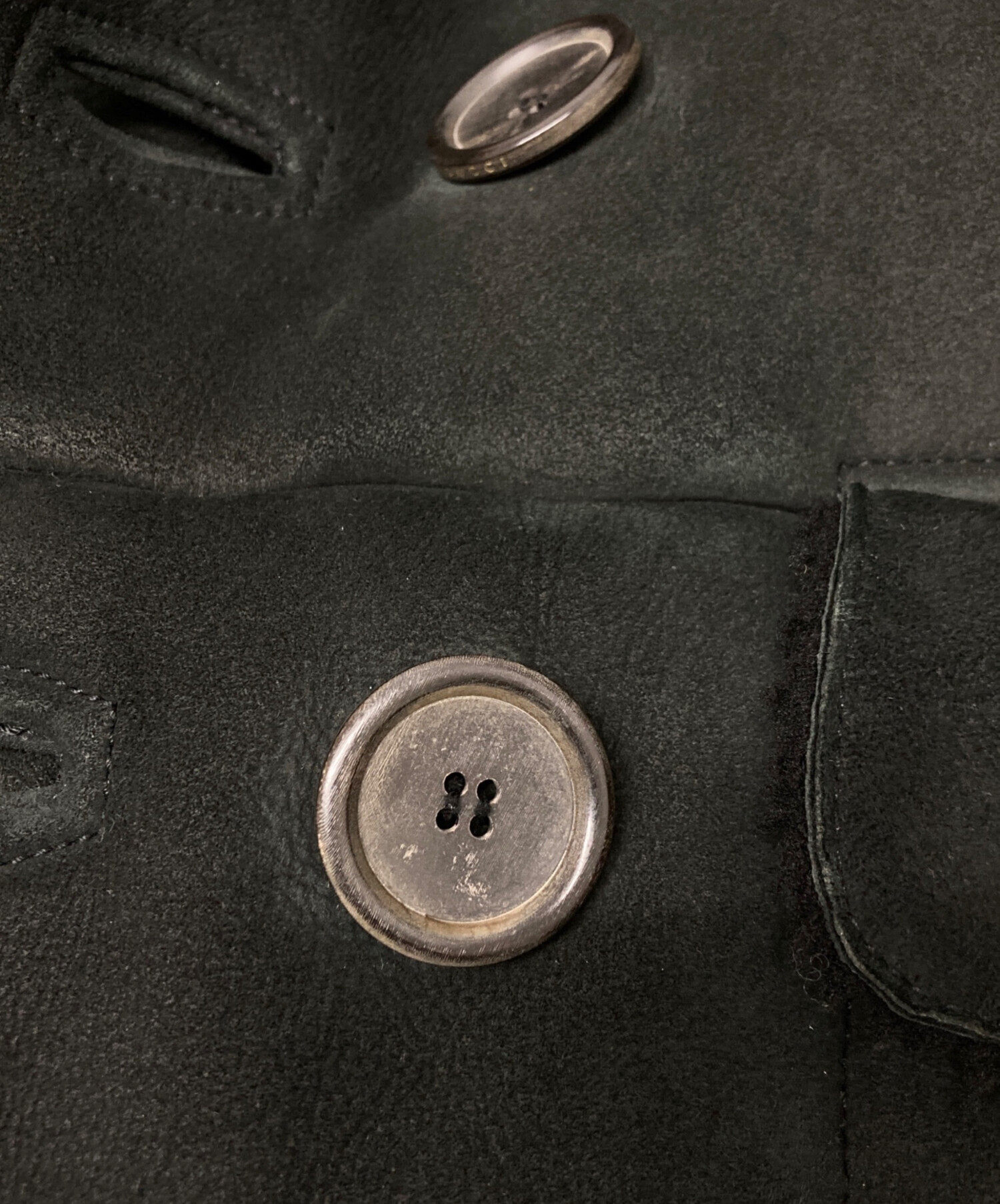 中古・古着通販】GUCCI (グッチ) ムートンコート ブラック サイズ:SIZE