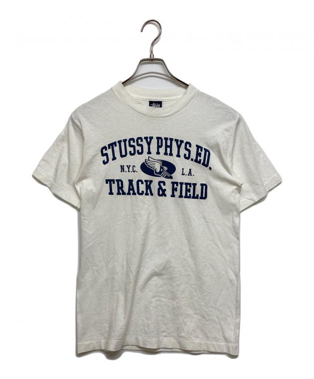 中古・古着通販】stussy (ステューシー) プリントTシャツ ホワイト