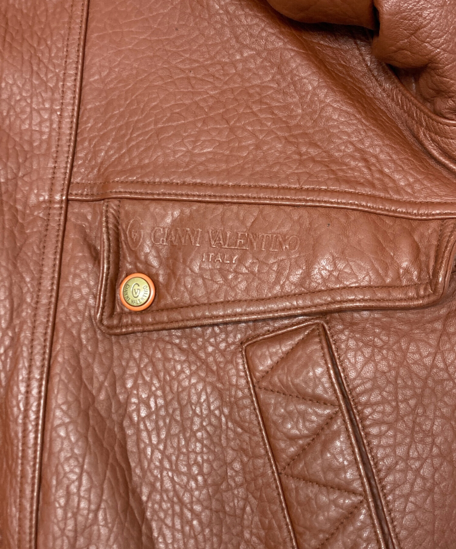 中古・古着通販】GIANNI VALENTINO (ジャンニバレンチノ) レザー
