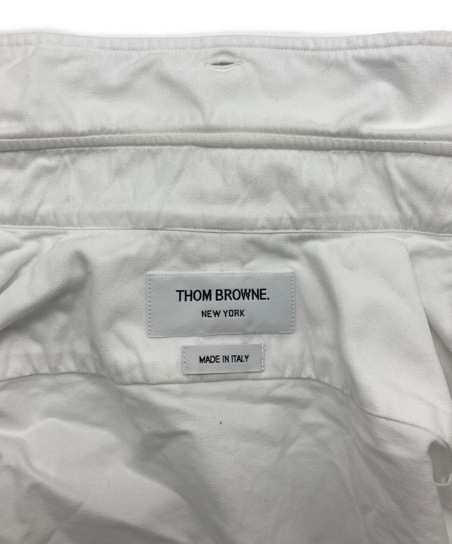 中古・古着通販】Thom Browne (トムブラウン) 長袖シャツ ホワイト