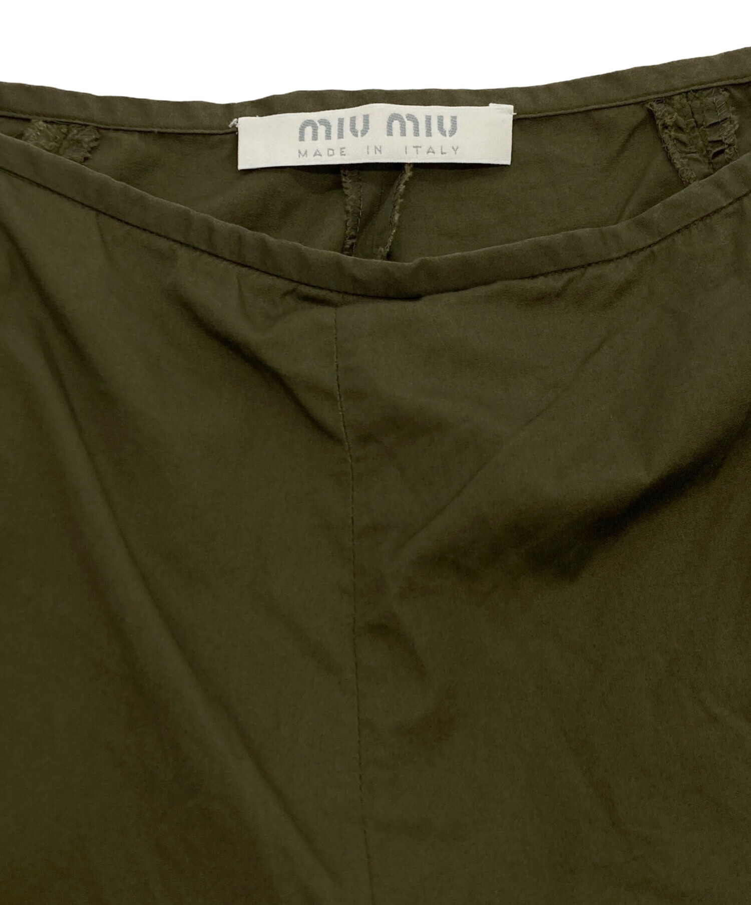 中古・古着通販】MIU MIU (ミュウミュウ) ベルクロ デニム パンツ