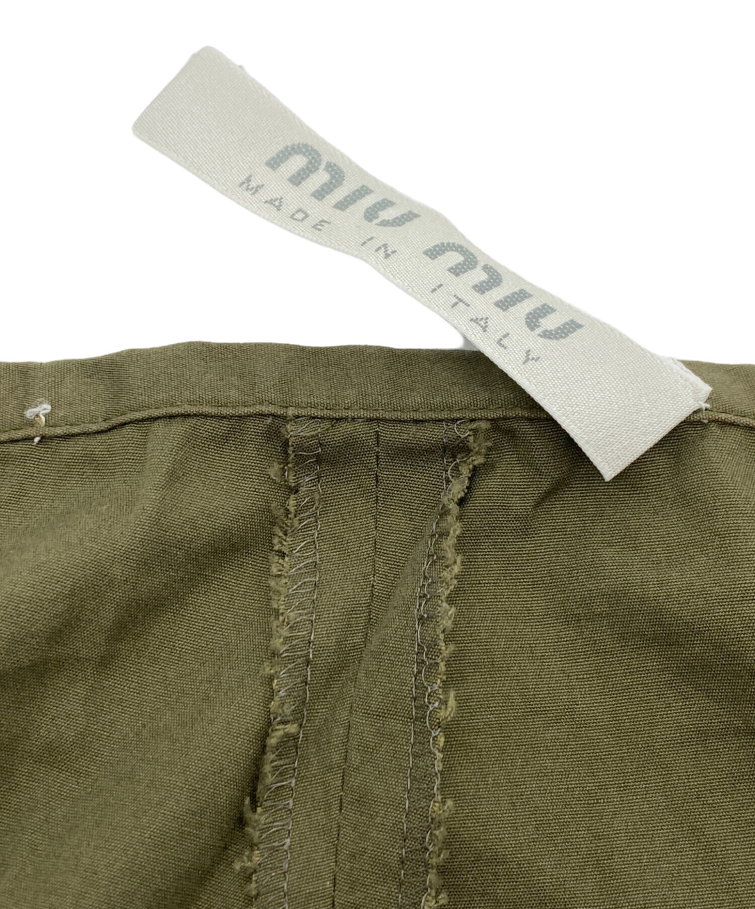 中古・古着通販】MIU MIU (ミュウミュウ) ベルクロ デニム パンツ