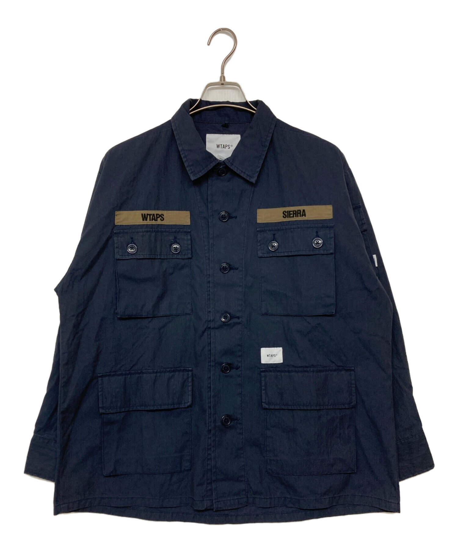 8f197 ダブルタップス WTAPS JUNGLE LS 01 ジャングル 中古・古着通販】WTAPS (ダブルタップス) JUNGLE LS 01 SHIRT ネイビー