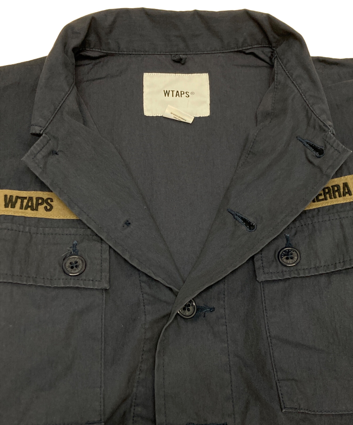 中古・古着通販】WTAPS (ダブルタップス) JUNGLE LS 01 SHIRT ネイビー