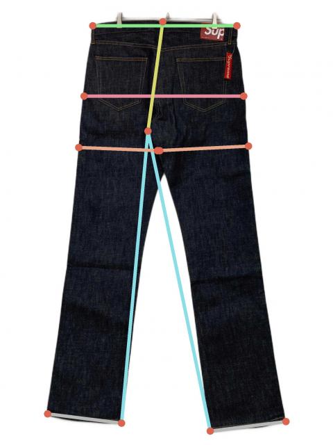supreme様　w36 中古・古着通販】SUPREME (シュプリーム) Rigid Slim Jean インディゴ