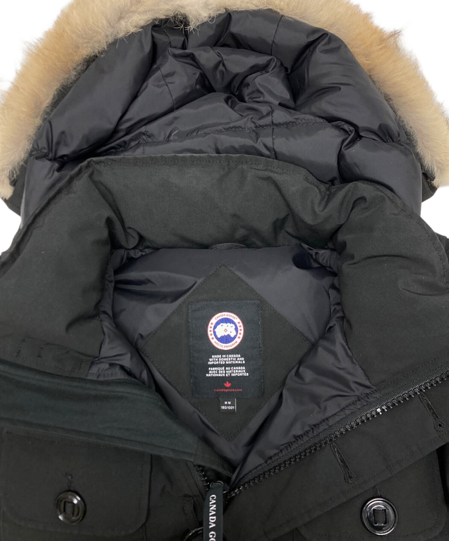 中古・古着通販】CANADA GOOSE (カナダグース) RUSSELL PARKA ブラック 