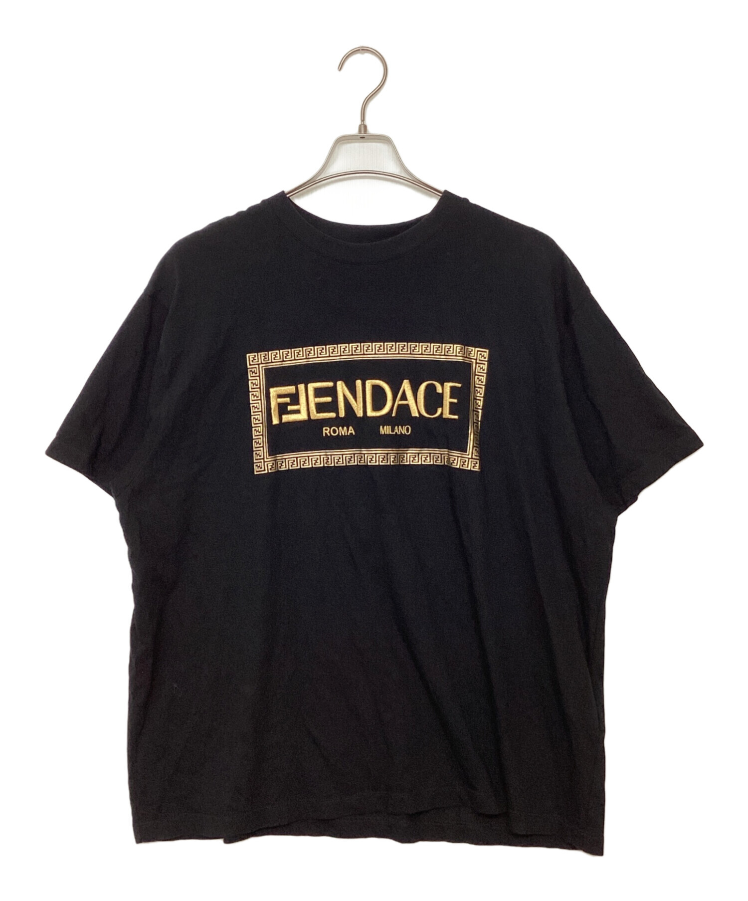 直販ショップ FENDACE FENDI×VERSACE ブラック バケットハット Lサイズ