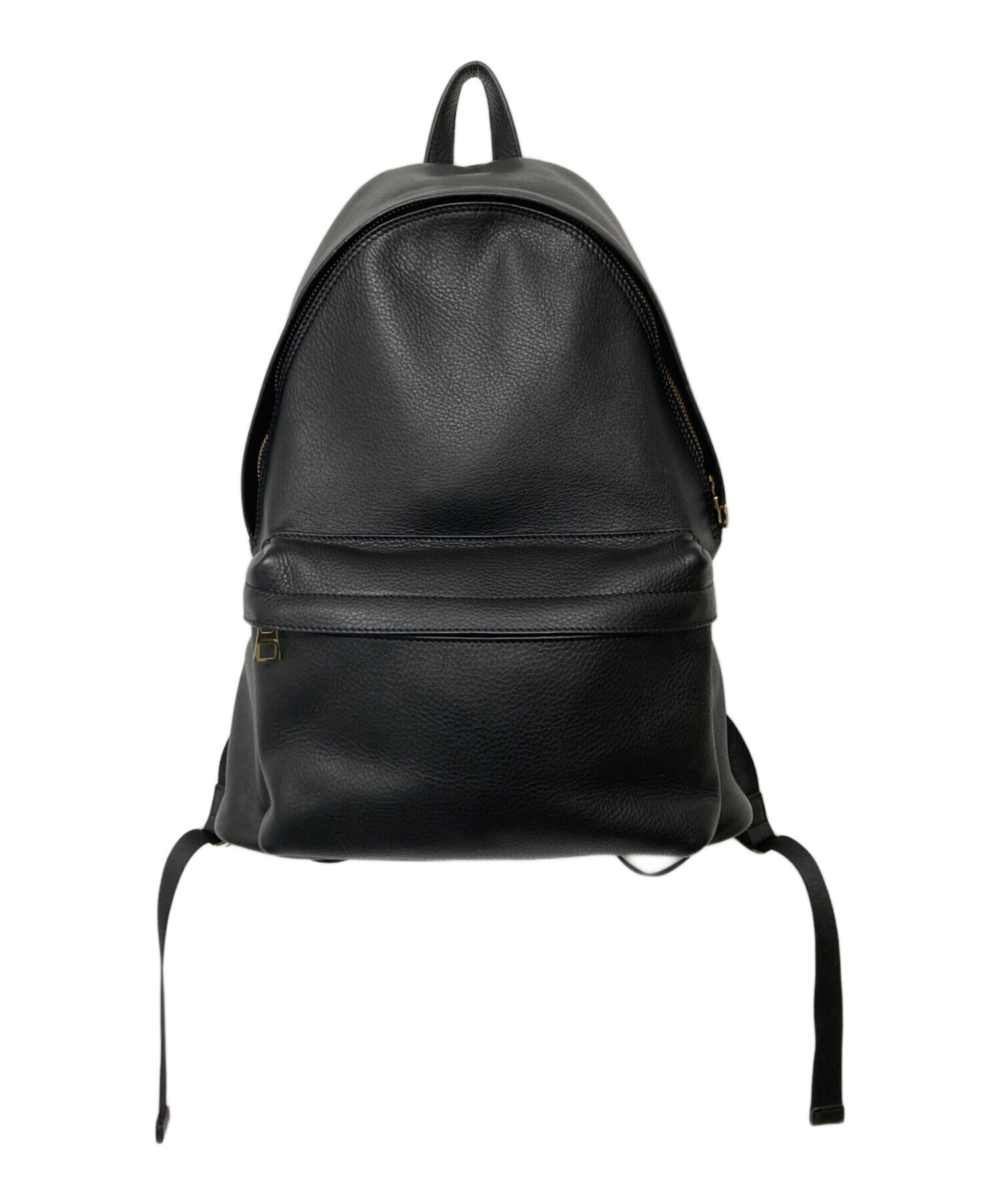 S.MANO DAY PACK ブラック黒 中古・古着通販】S.MANO (エス マーノ) レザーデイパック/ DAY PACK