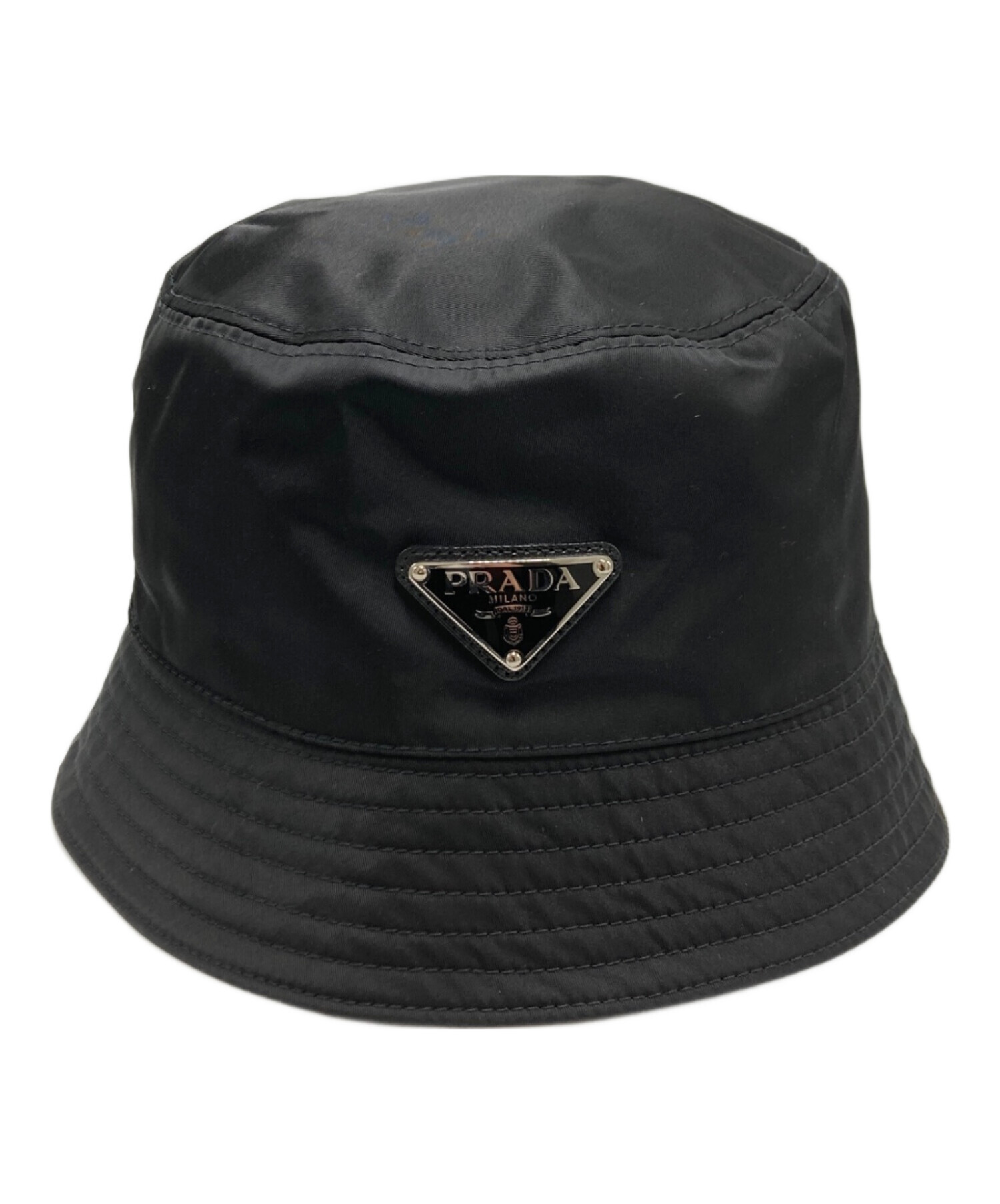 中古・古着通販】PRADA (プラダ) Re-nylonバケットハット ブラック 