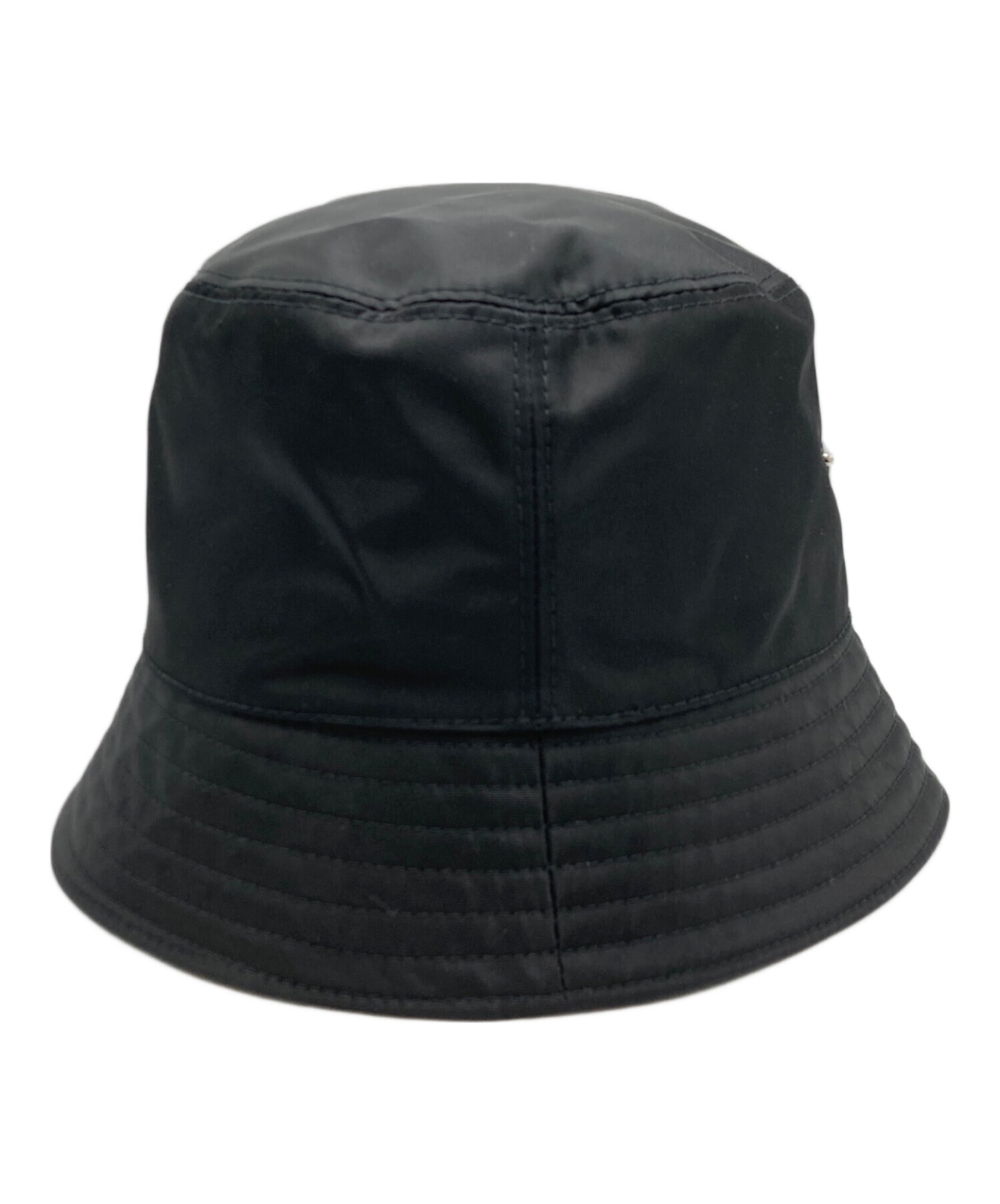 PRADA Re-Nylon バケットハット ブラック 国内正規品 新品未使用 中古・古着通販】PRADA (プラダ) Re-nylonバケットハット ブラック