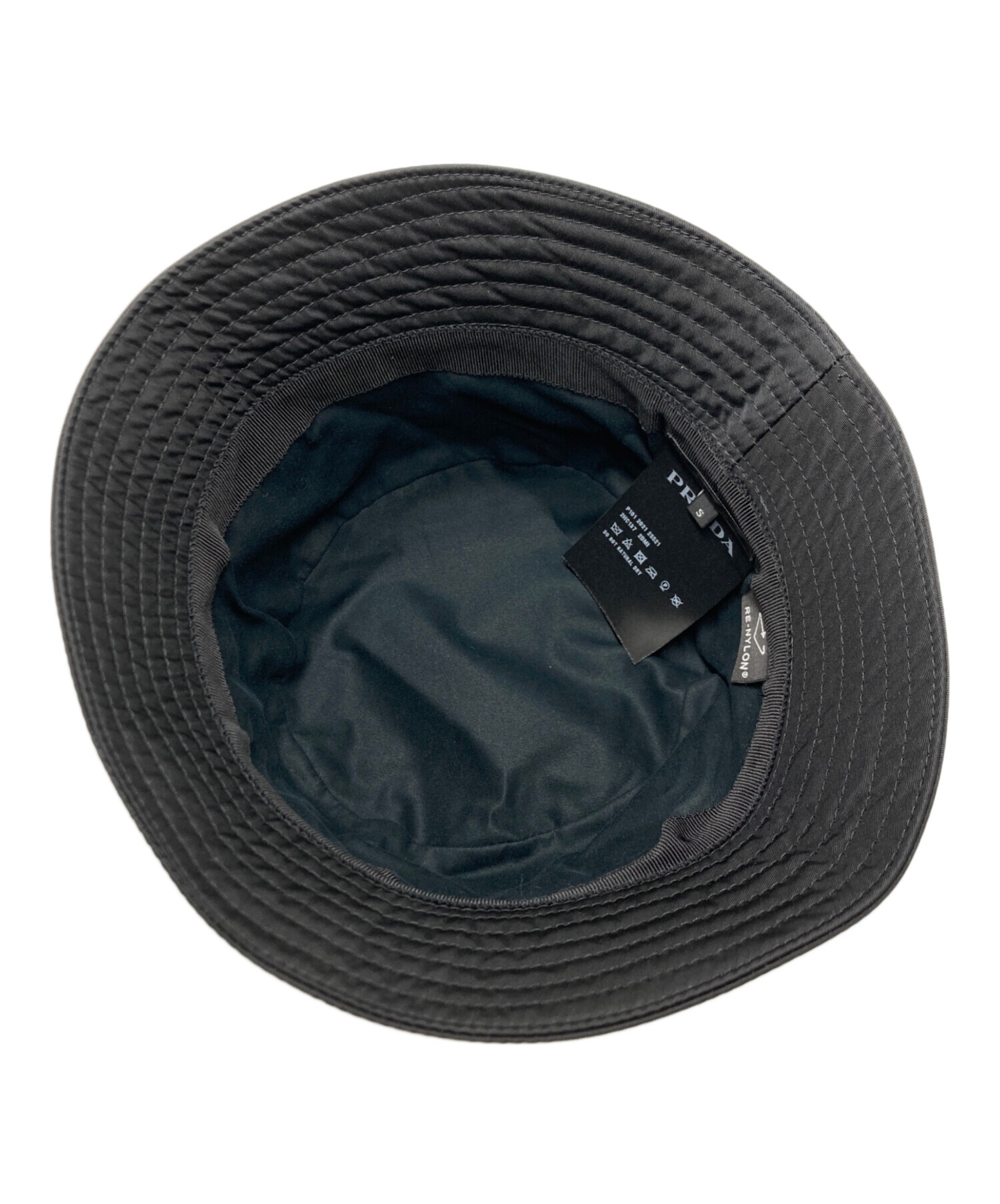 中古・古着通販】PRADA (プラダ) Re-nylonバケットハット ブラック