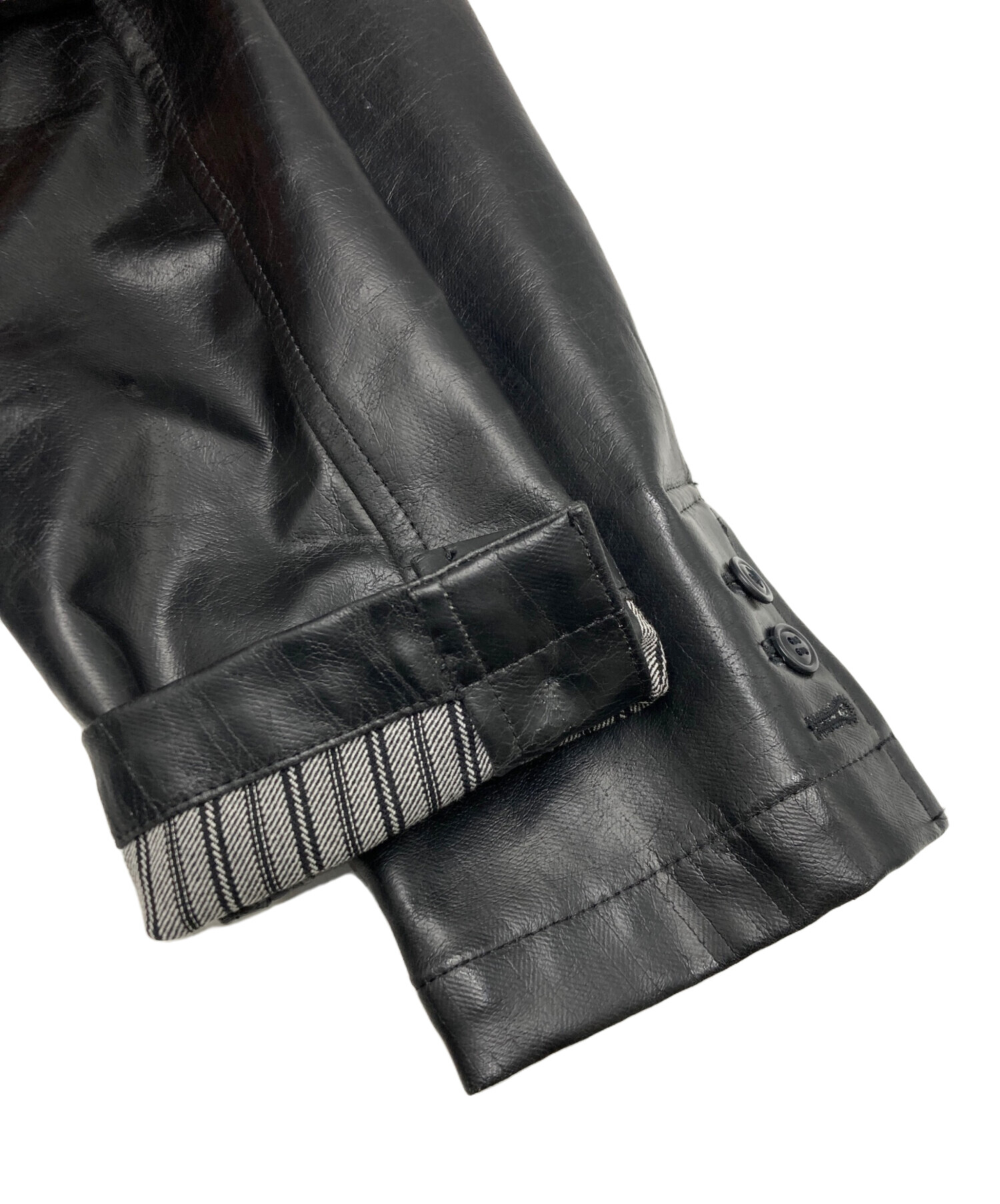 comme des garcons homme plusフェイクレザージャケット 中古・古着通販】COMME des GARCONS HOMME PLUS (コムデギャルソンオム