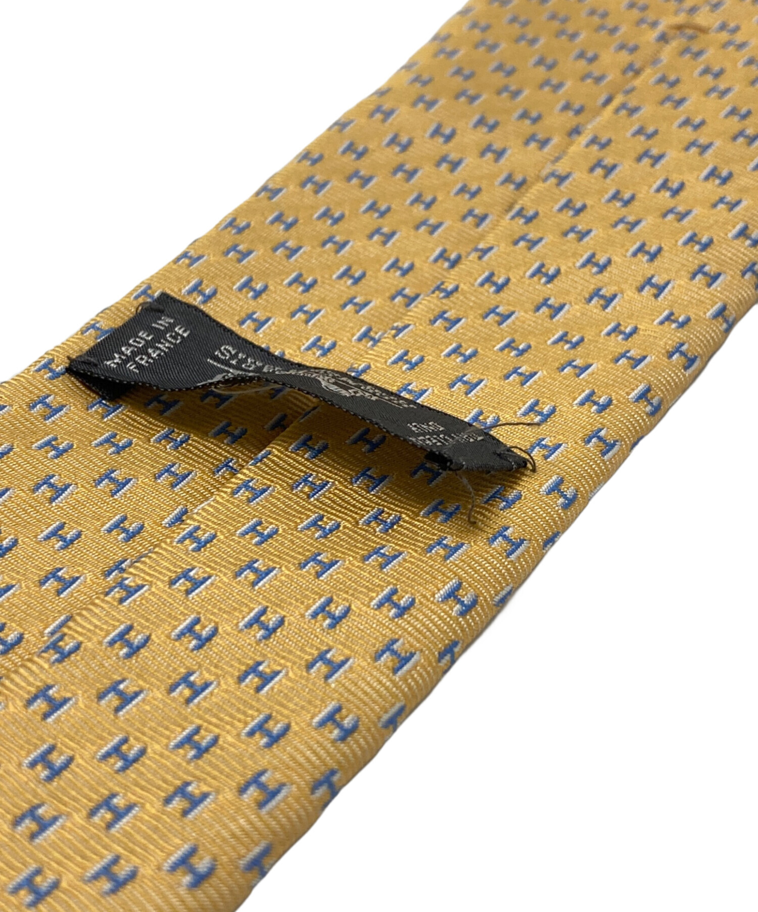 中古・古着通販】HERMES (エルメス) ネクタイ イエロー サイズ:FREE