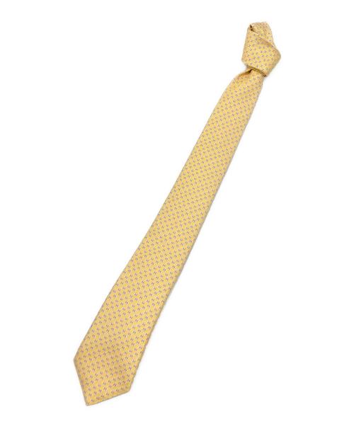 中古・古着通販】HERMES (エルメス) ネクタイ イエロー サイズ:FREE