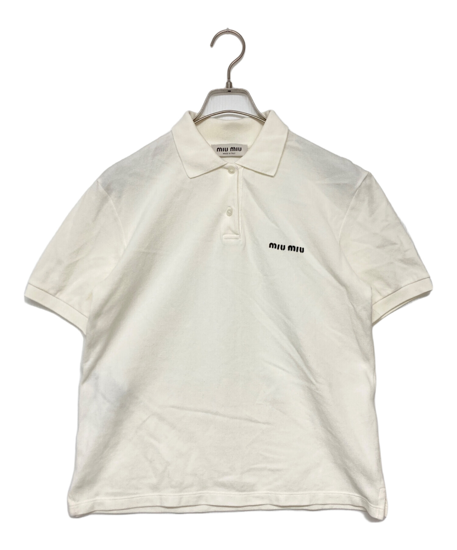 中古・古着通販】MIU MIU (ミュウミュウ) コットンピケ ポロシャツ