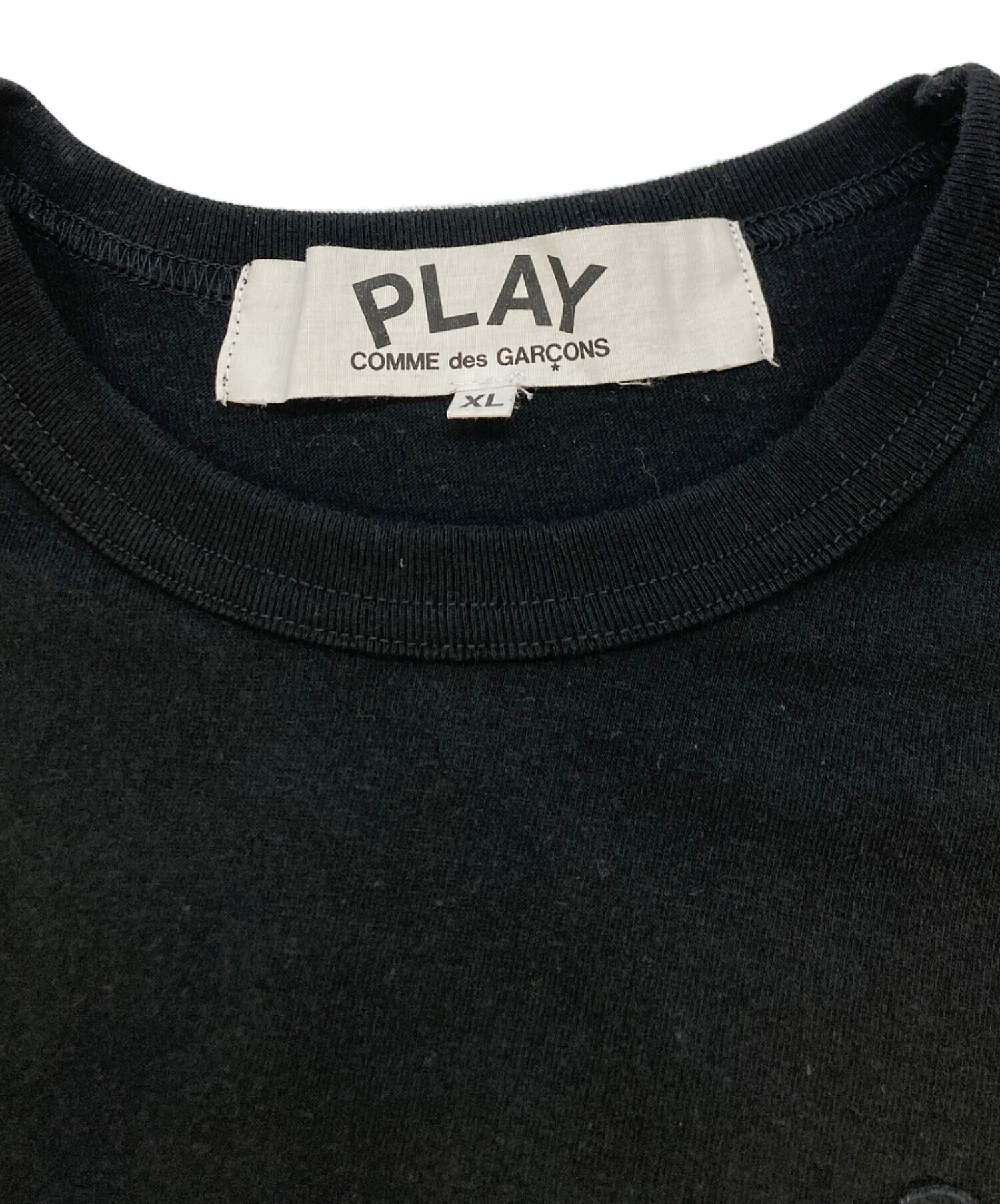 PLAY COMME des GARCONS Tシャツ・カットソー XS 黒 【古着】【中古】【送料無料】 楽天市場】play comme des garcons tシャツ 中古の通販