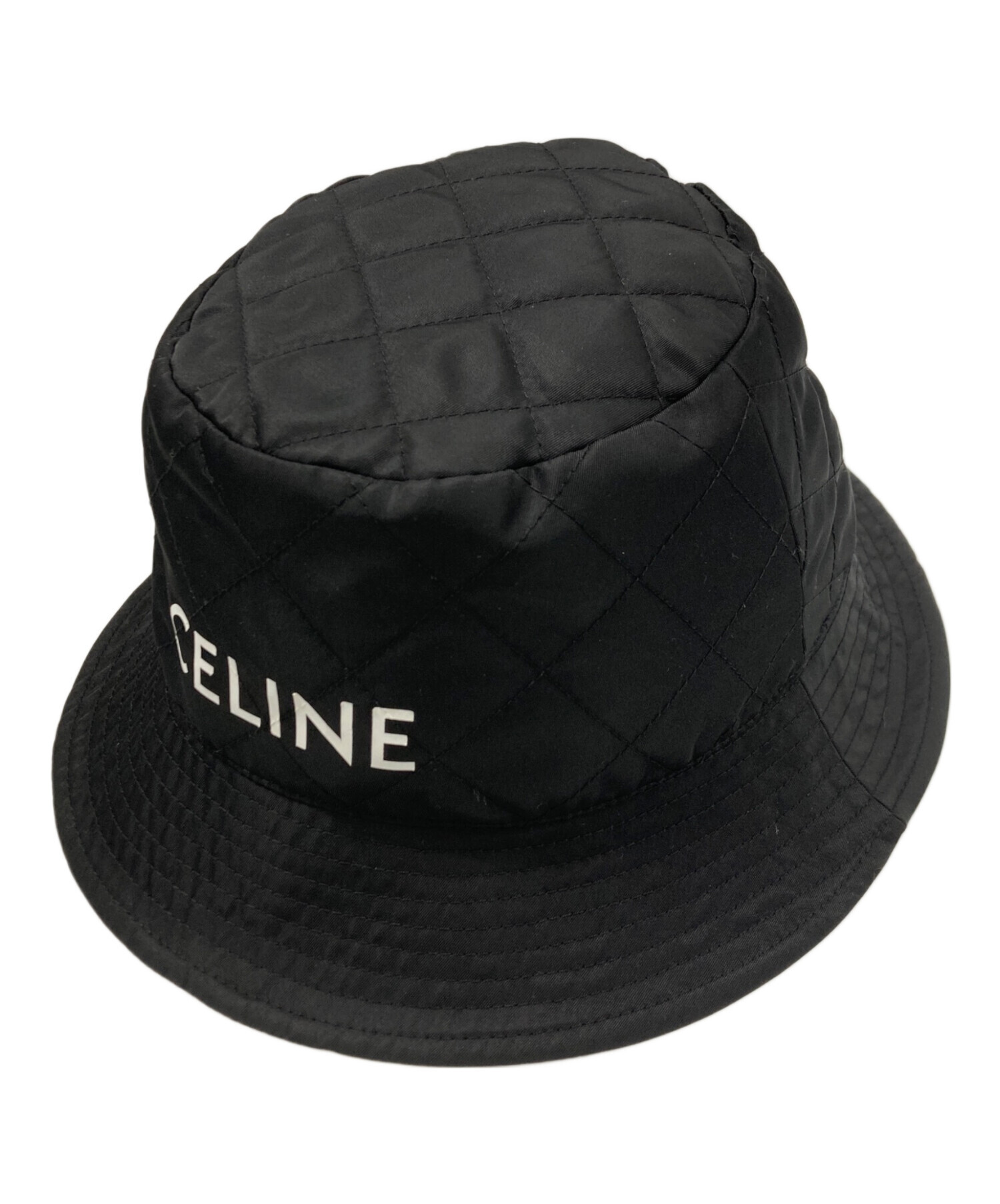 CELINE キルティング　バケットハット 中古・古着通販】CELINE (セリーヌ) ナイロンツイルキルティング