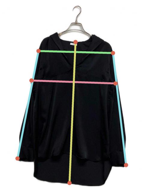 ZOE ブラック セーラーシャツ 中古・古着通販】ZOE (ゾーイ) sailor collar shirt/サテンセーラー