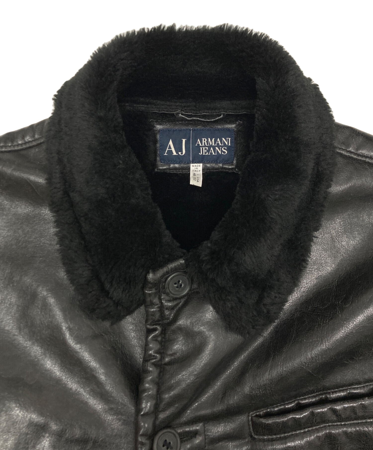 中古・古着通販】ARMANI JEANS (アルマーニジーンズ) フェイクレザー