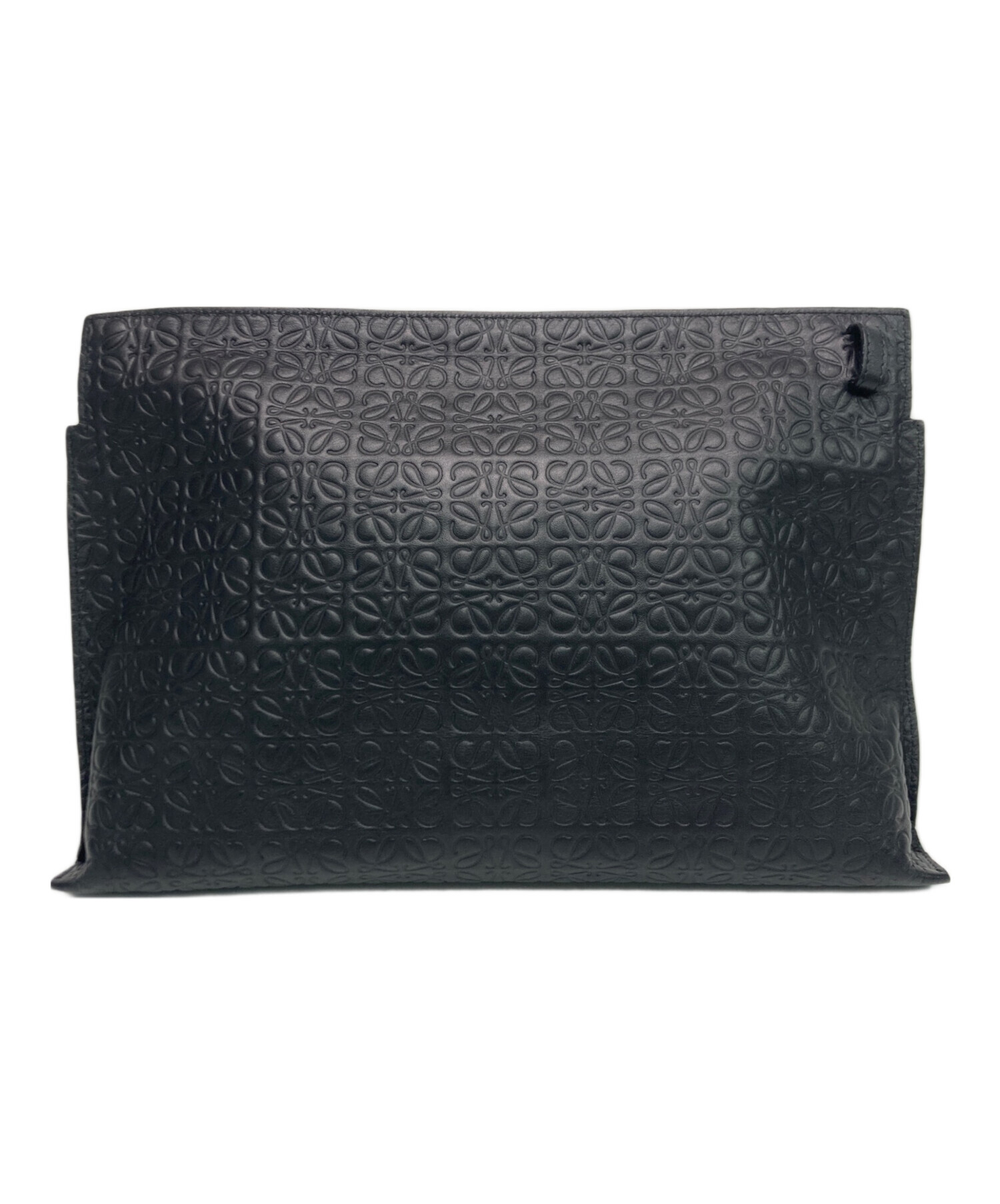 LOEWE クラッチバッグ ロエベ 黒 ブラック 中古・古着通販】LOEWE (ロエベ) クラッチバッグ ブラック サイズ:実寸