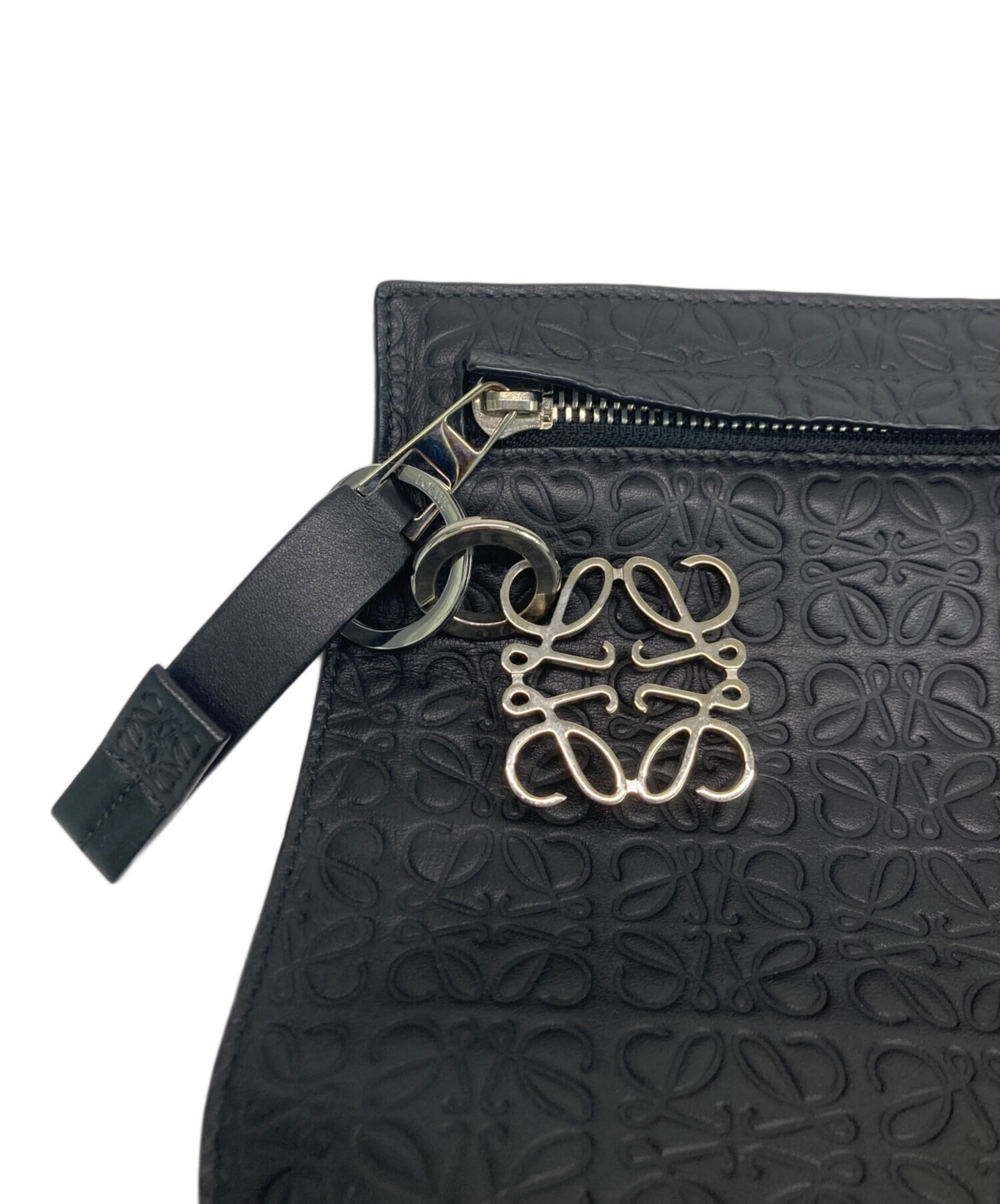 中古・古着通販】LOEWE (ロエベ) クラッチバッグ ブラック サイズ:実寸