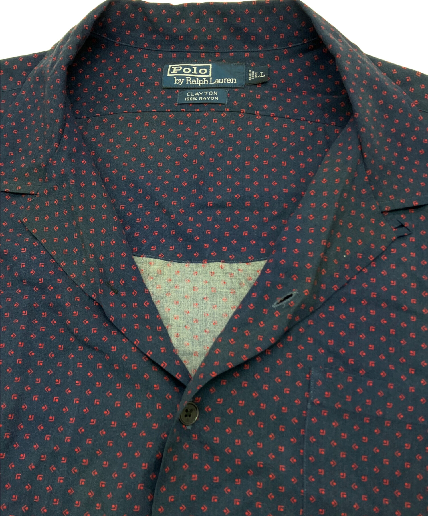中古・古着通販】POLO RALPH LAUREN (ポロ・ラルフローレン) 開襟 半袖