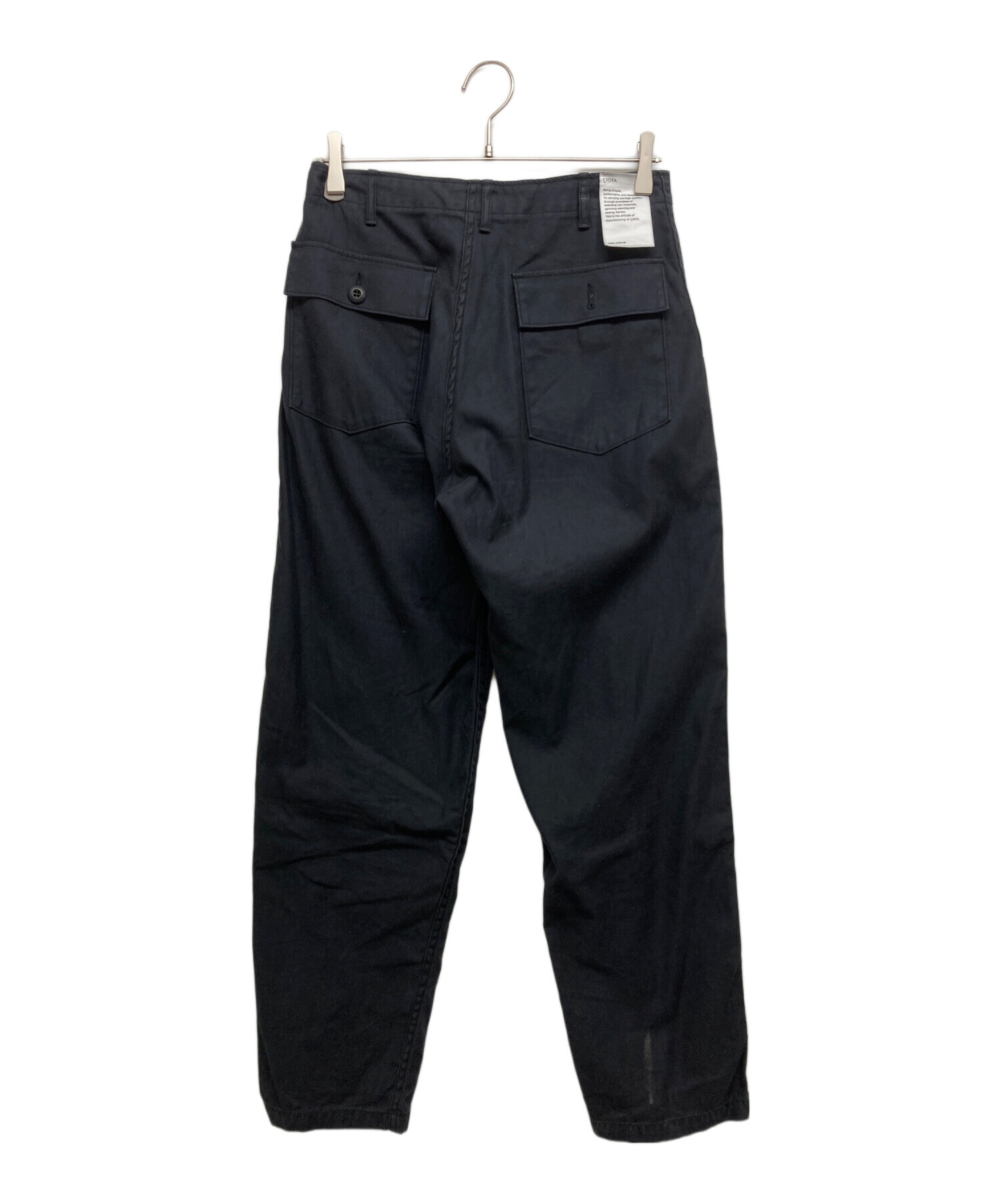 中古・古着通販】CIOTA (シオタ) ベイカーパンツ ブラック サイズ:SIZE 
