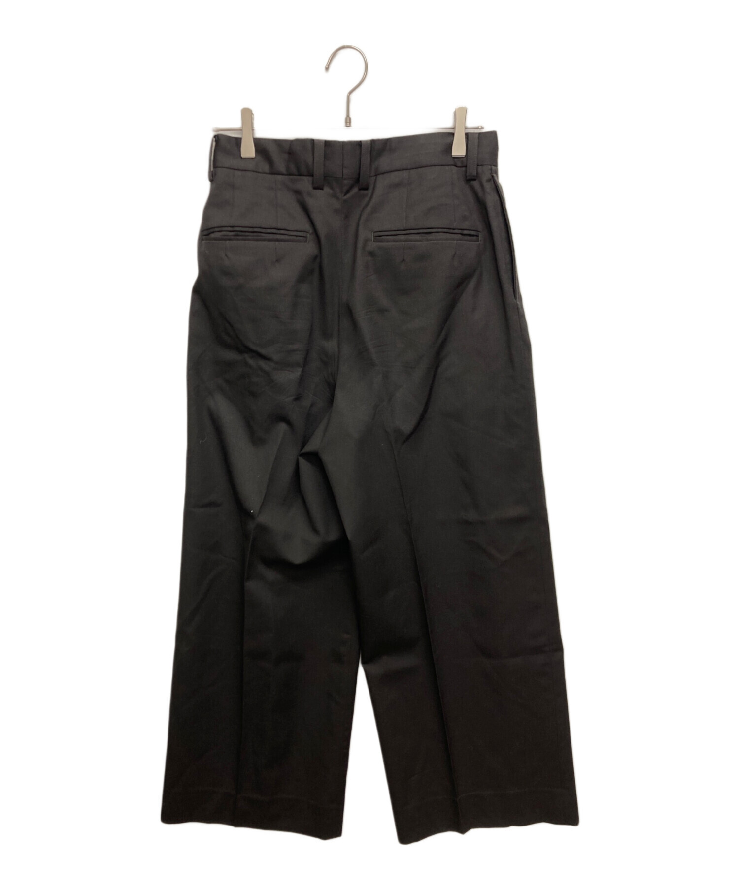 stein DOUBLE WIDE TROUSERS スラックス　今週までの出品 中古・古着通販】stein (シュタイン) LONG WIDE TROUSERS グレー