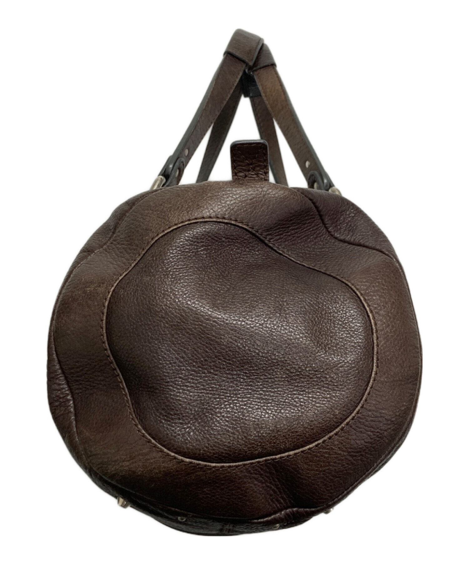 中古・古着通販】Chloe (クロエ) レザーボストンバッグ ブラウン