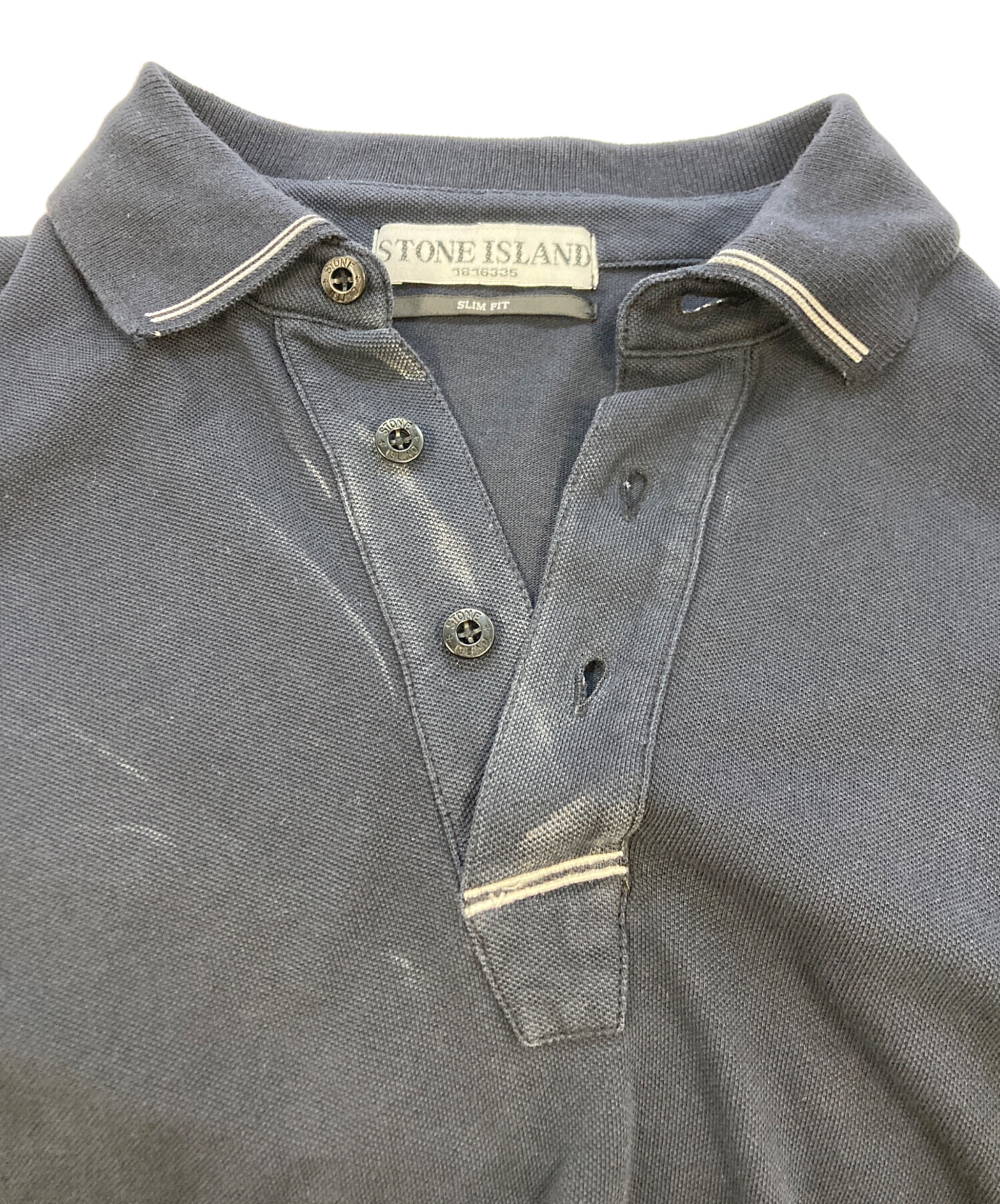 中古・古着通販】STONE ISLAND (ストーンアイランド) 半袖ポロシャツ