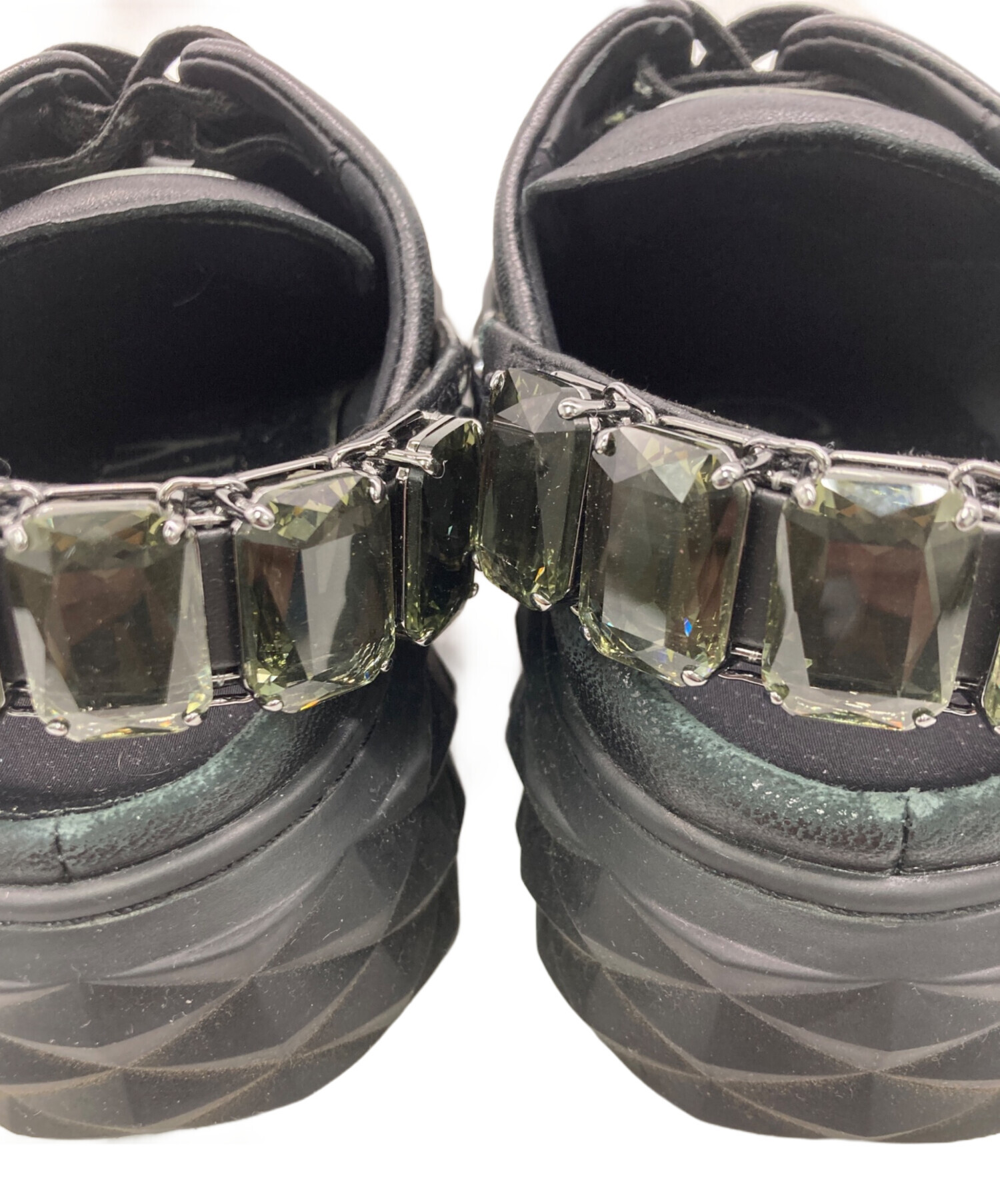 中古・古着通販】JIMMY CHOO (ジミーチュウ) DIAMOND SLINGスリッポン