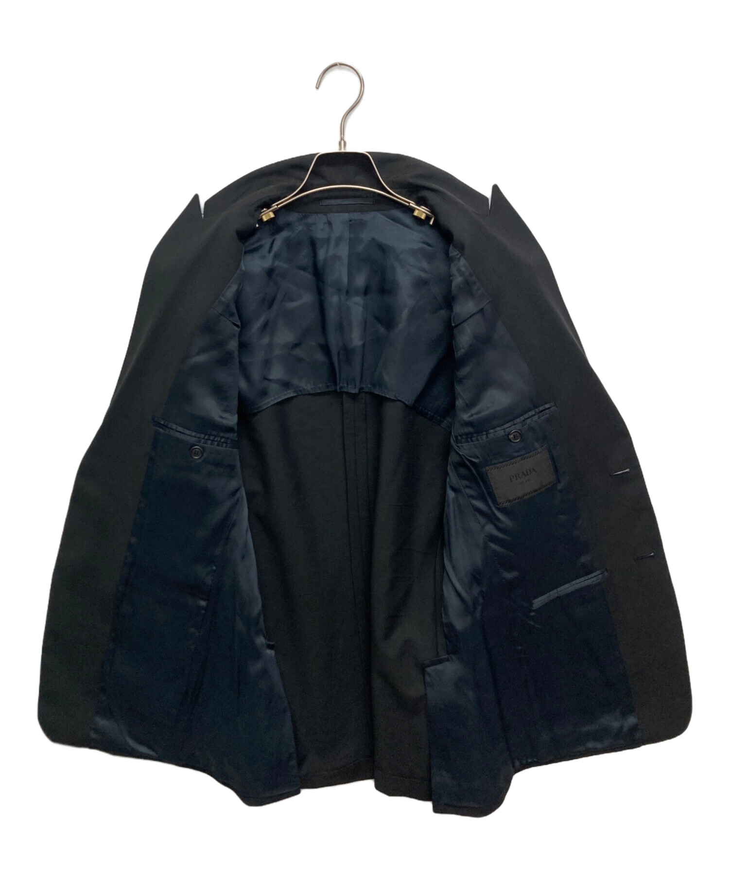 中古・古着通販】PRADA (プラダ) 2Bテーラードジャケット ブラック