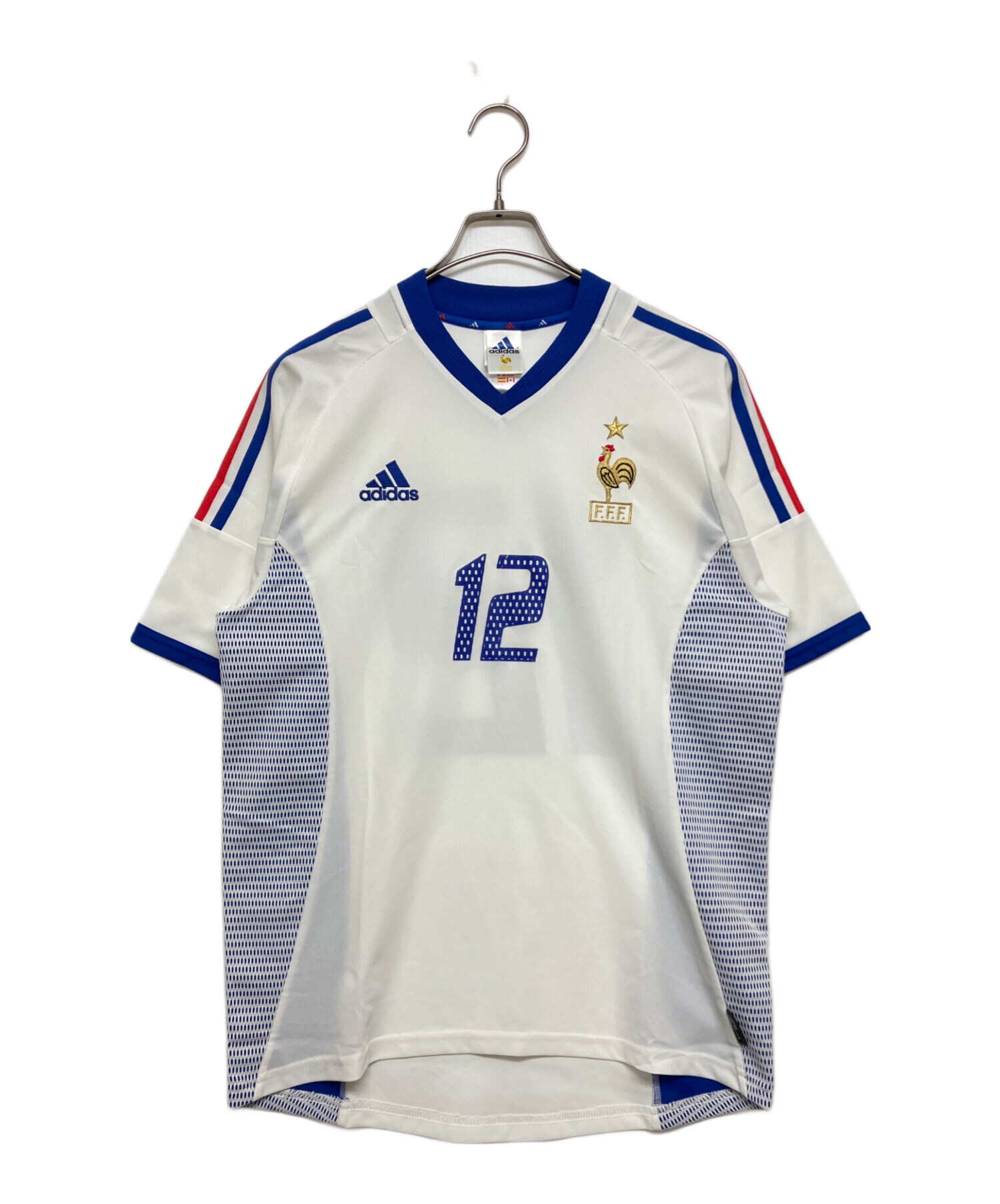中古・古着通販】adidas (アディダス) ゲームシャツ ホワイト サイズ