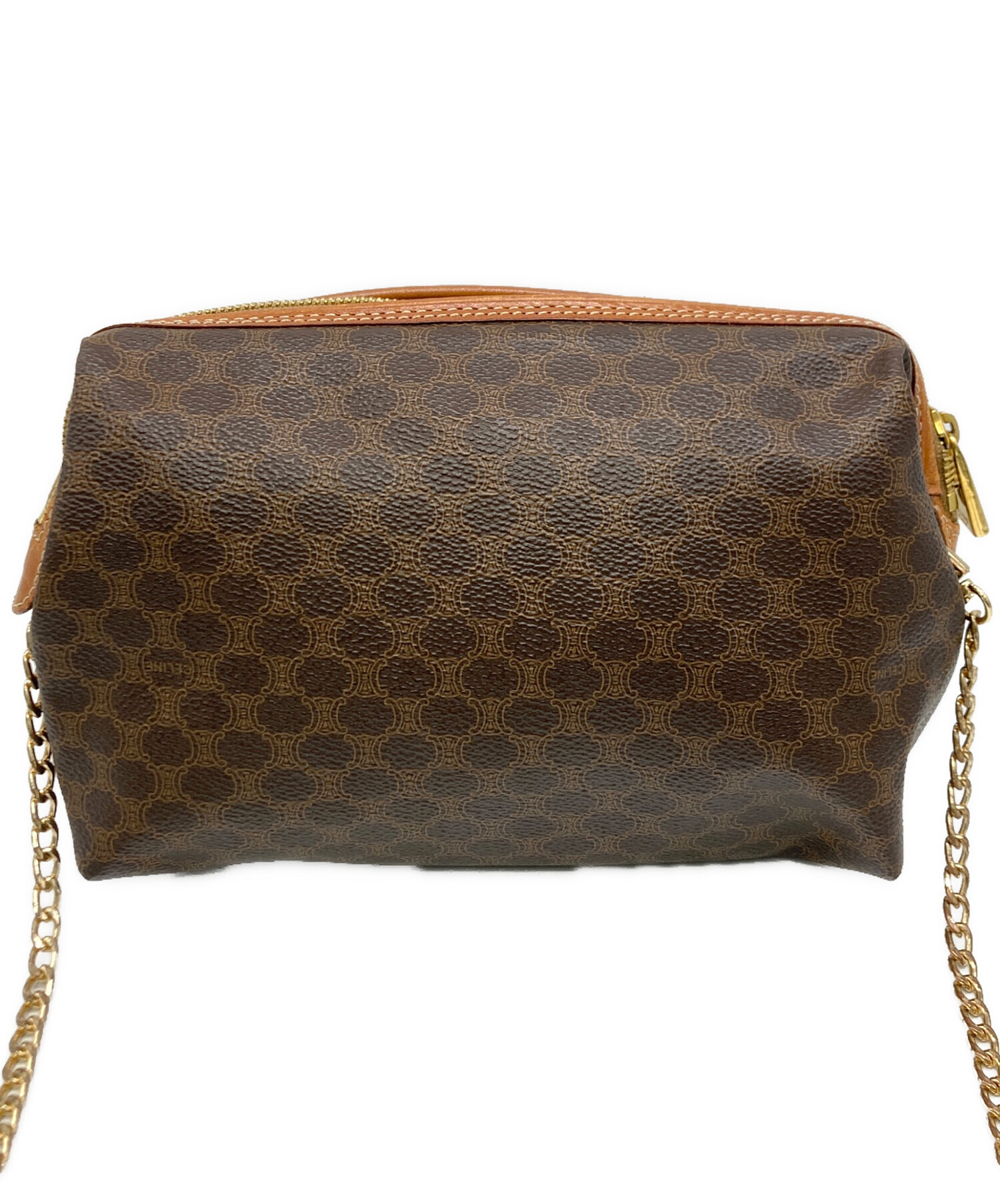 中古・古着通販】CELINE (セリーヌ) マカダム バニティ ブラウン