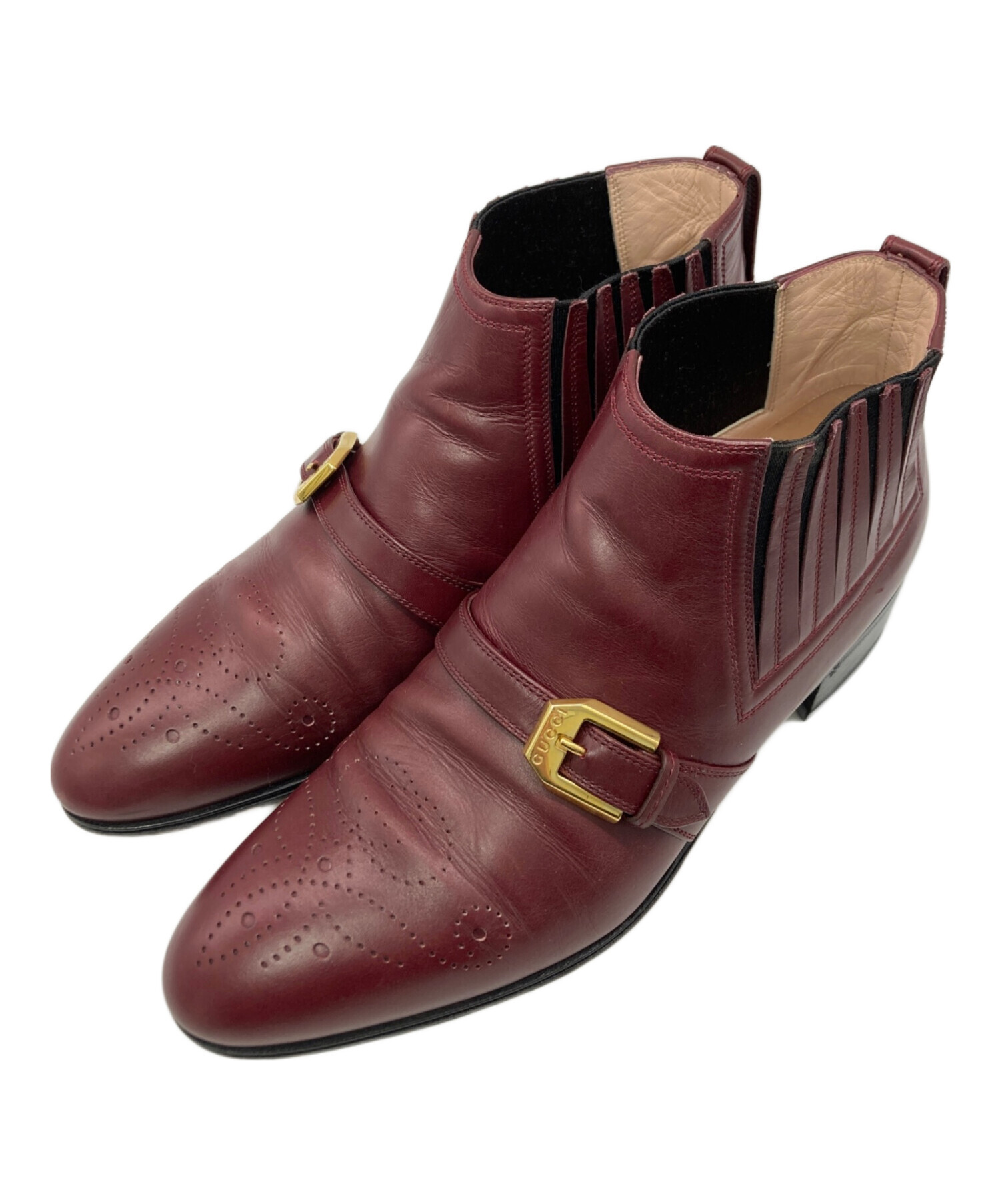 中古・古着通販】GUCCI (グッチ) メダリオン レザー ベルト ショート