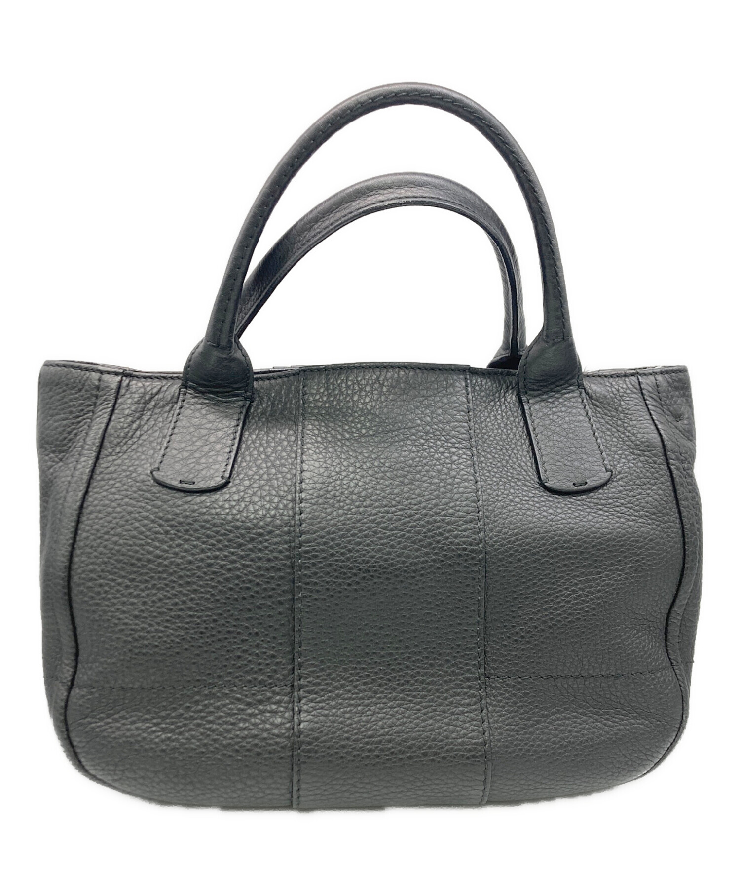 SalvatoreFerragamo トートバッグ　ブラック レザー 中古・古着通販】Salvatore Ferragamo (サルヴァトーレ フェラガモ