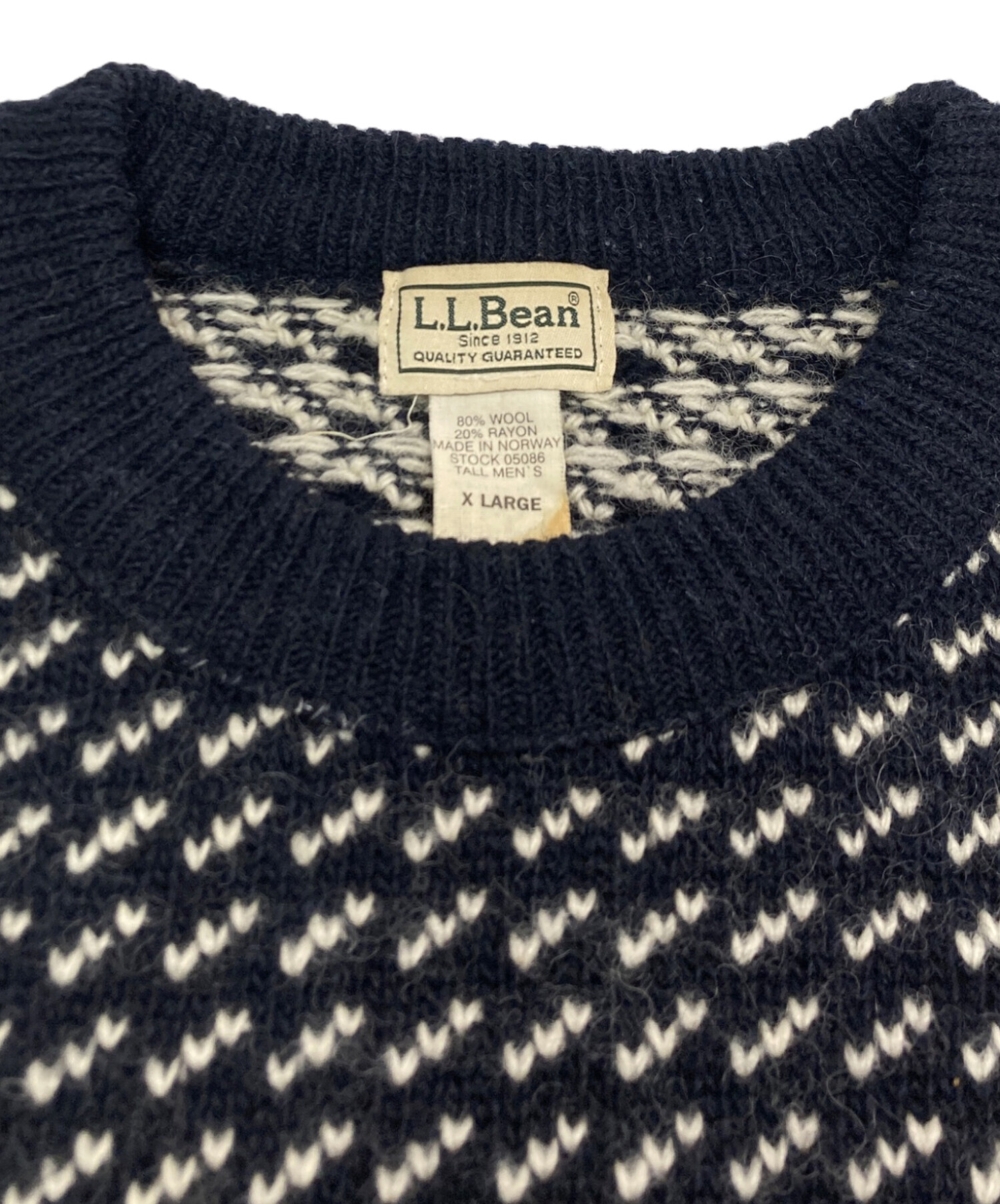 中古・古着通販】L.L.Bean (エルエルビーン) バーズアイニット