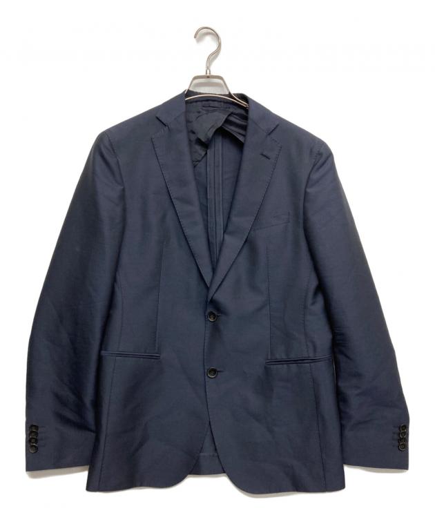 超希少特大XXL】HUGOBOSS ヒューゴボス シルク ネイビースーツ 【公式