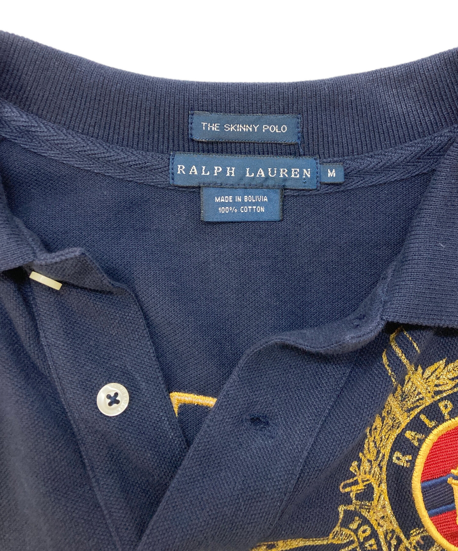 中古・古着通販】RALPH LAUREN (ラルフローレン) ポロシャツ ネイビー