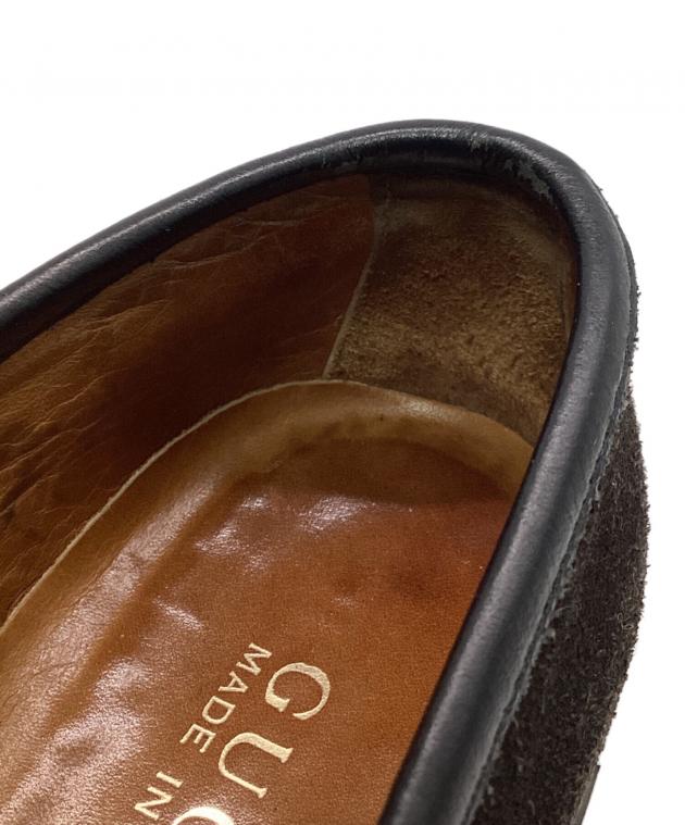 中古・古着通販】GUCCI (グッチ) ホースビット スエードローファー