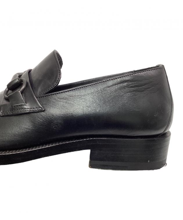 中古・古着通販】GUCCI (グッチ) ホースビットローファー ブラック