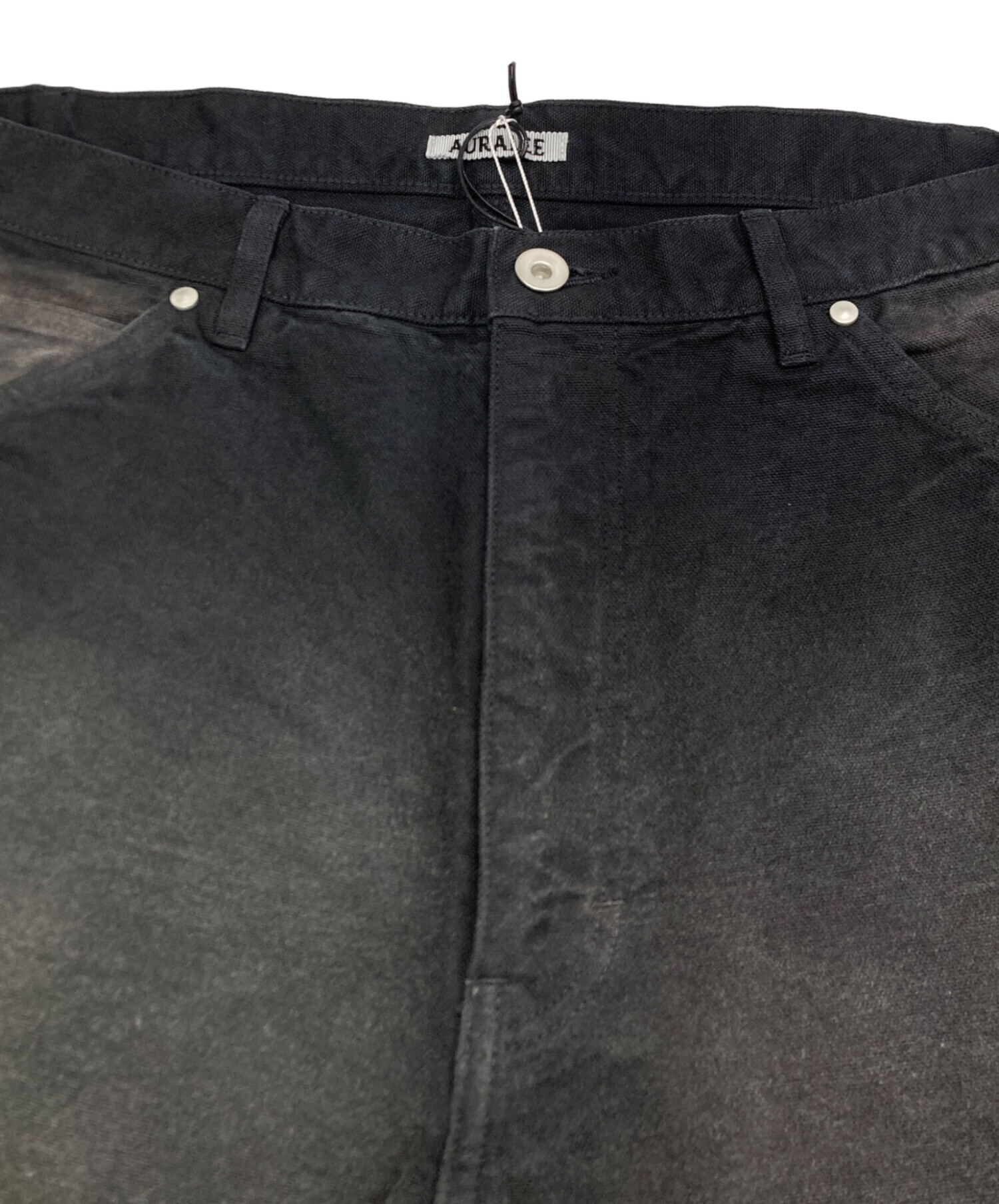 中古・古着通販】AURALEE (オーラリー) DUCK PAINTER PANTS ブラック