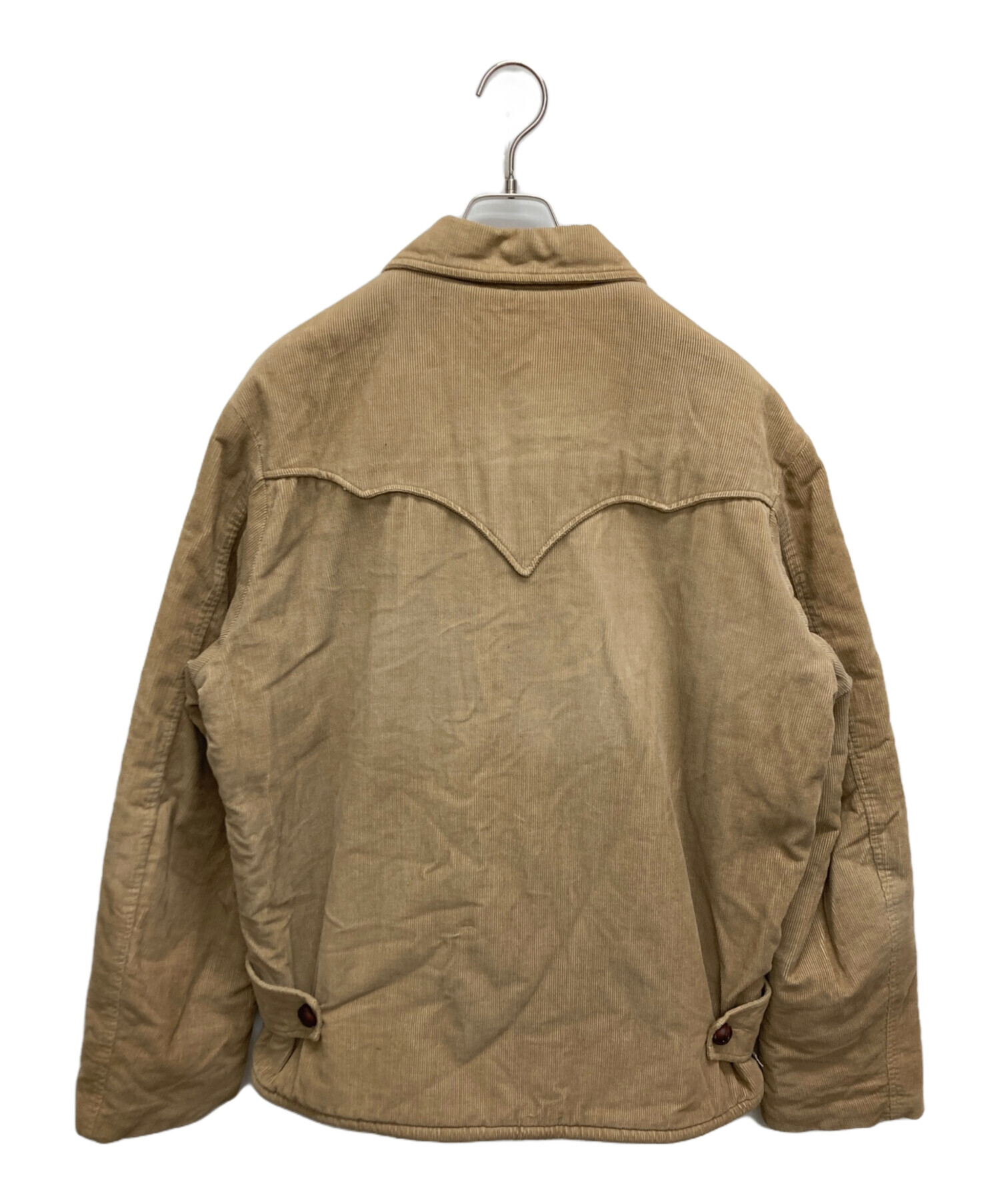 エイプ A BATHING APE ブルゾン M ベージュ 中古 中古・古着通販】A BATHING APE (ア ベイシング エイプ) POST O'ALLS