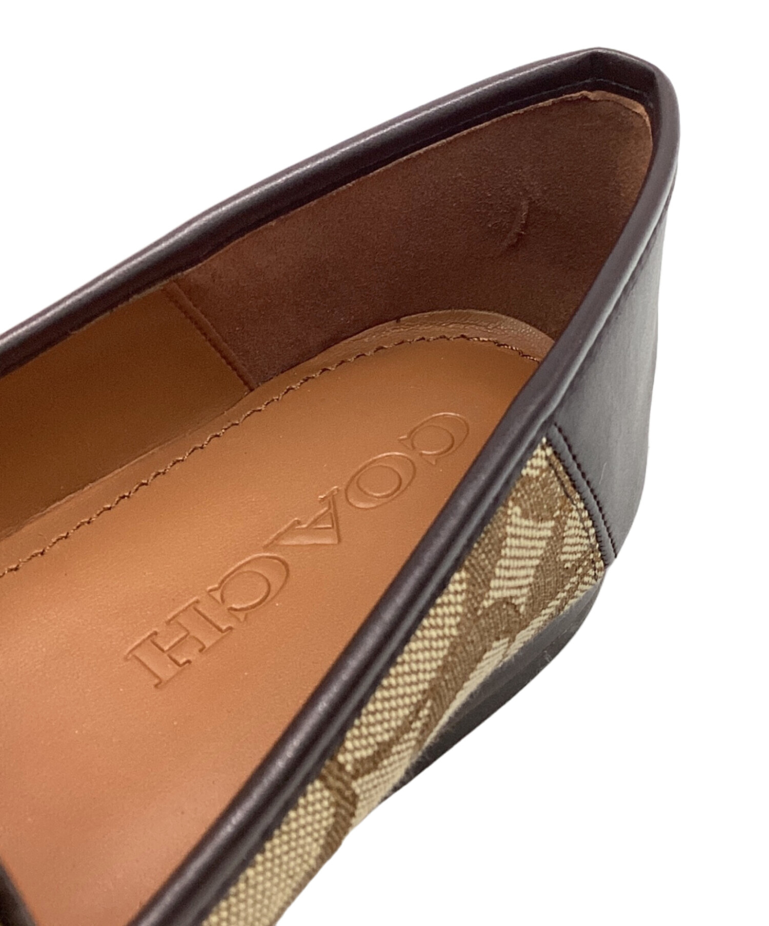 【新品.未使用】COACH レディースブラウンレザー ローファー 2025年最新】COACH カラー：ブラウン系 ローファー・革靴の人気