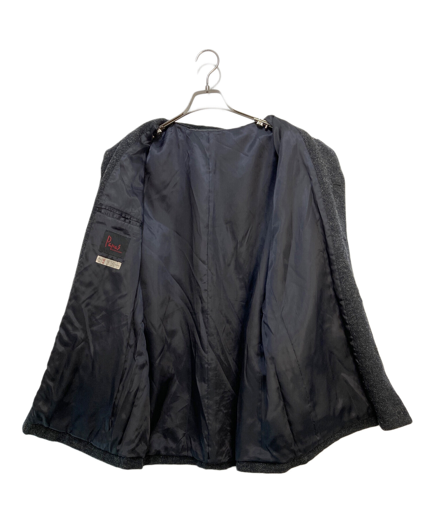 中古・古着通販】PAPAS (パパス) コーデュロイウールジャケット グレー